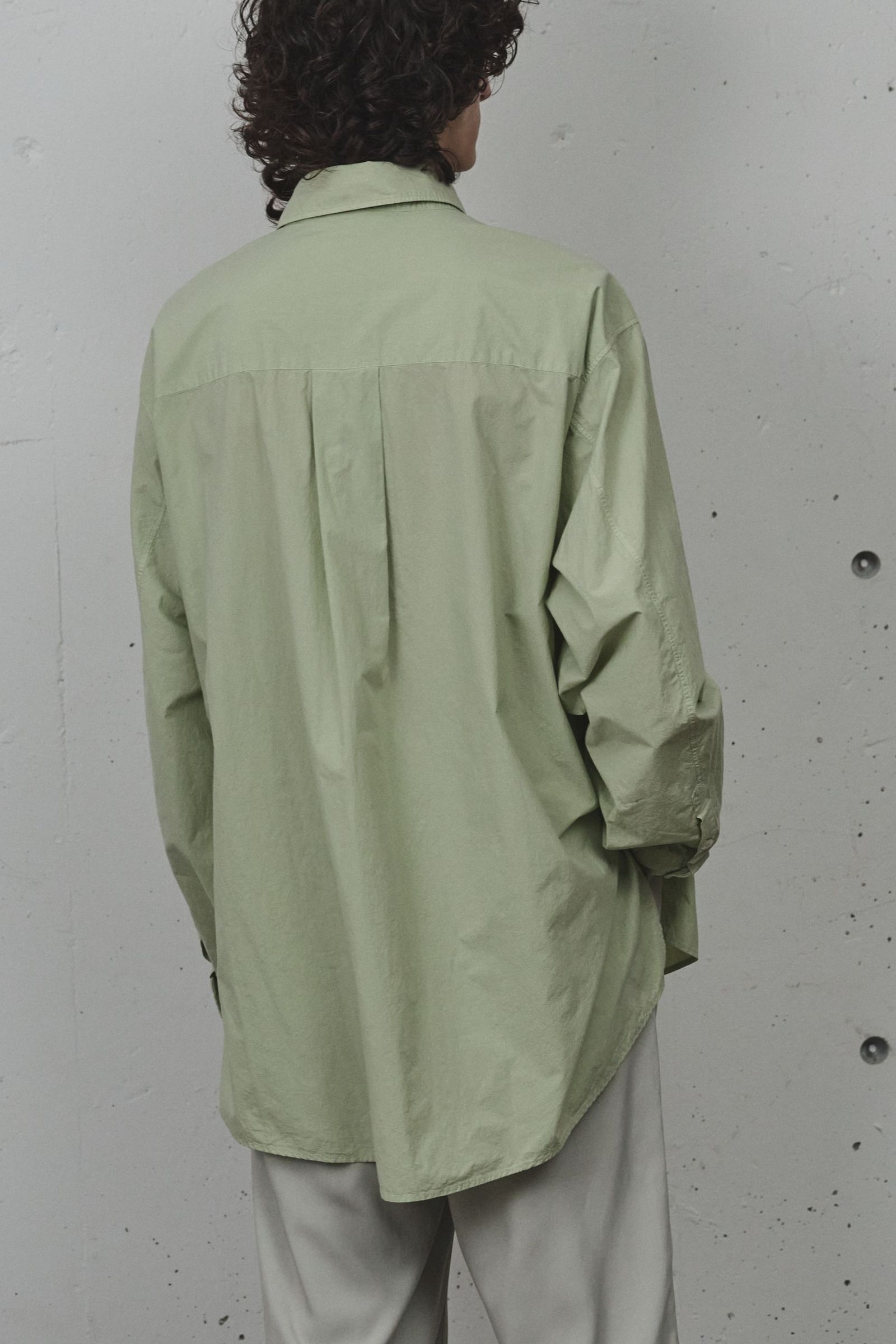 [ラスト1点] SHRINK OVER SHIRT | GRAYMINT | シャツ