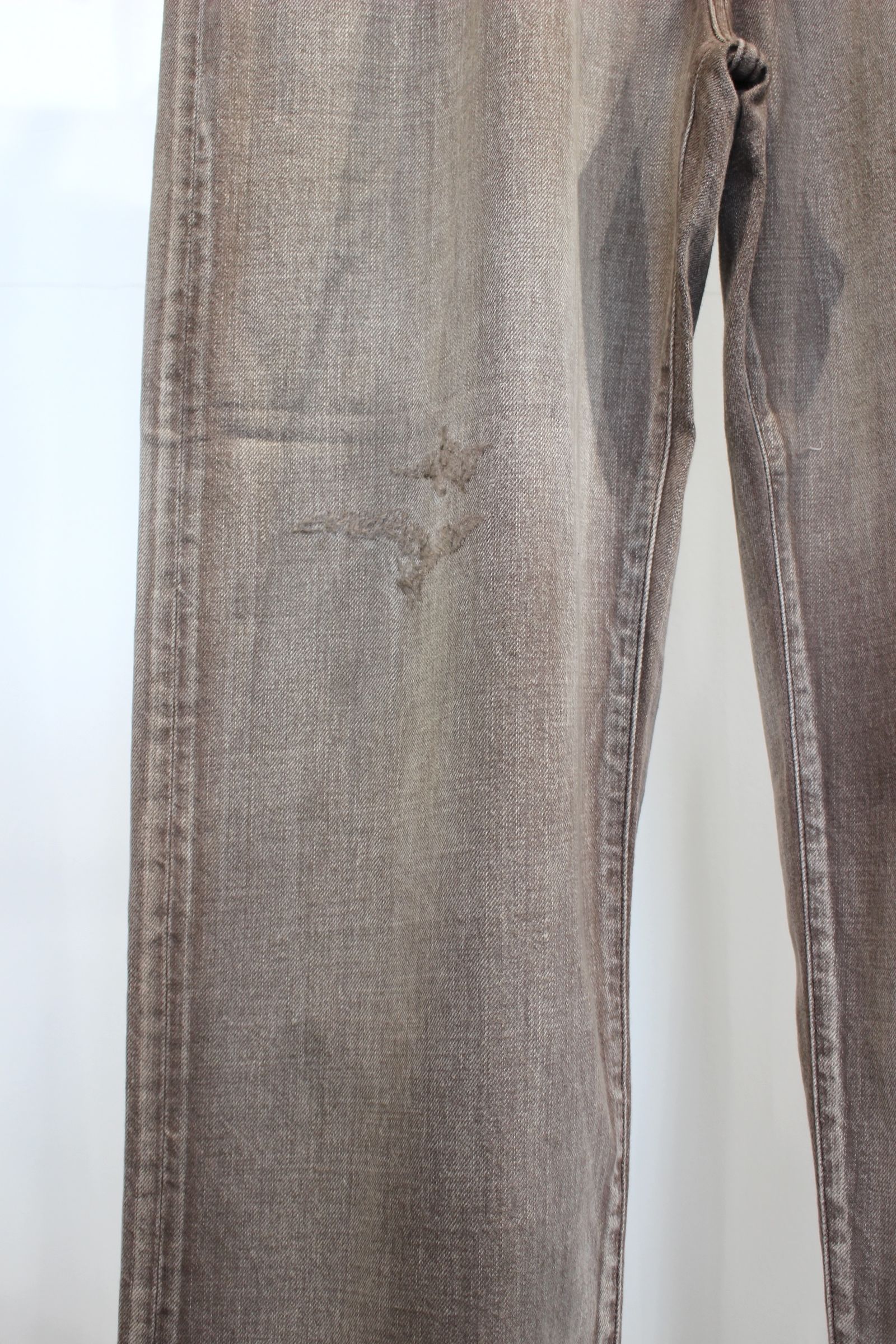 P/TAPERED 5P DENIM PANTS | BROWN | デニム
