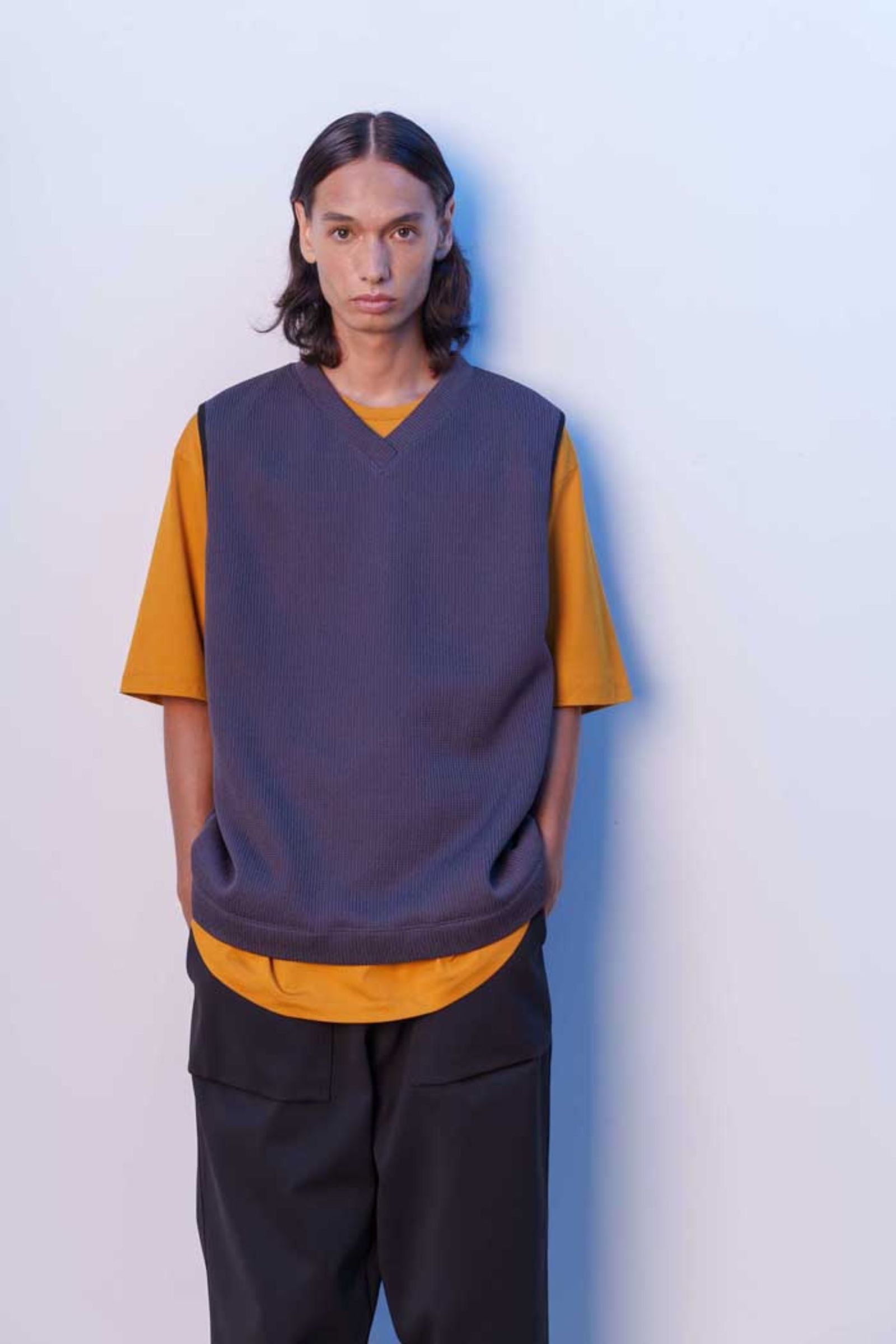 DRY KNIT VEST/GRAY