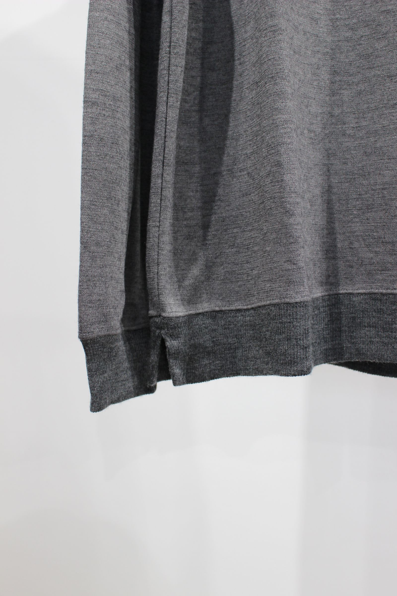 CURLY - [ラスト1点] SOFT WOOL KNIT-SAWN PULLOVER/GRAY | NapsNote