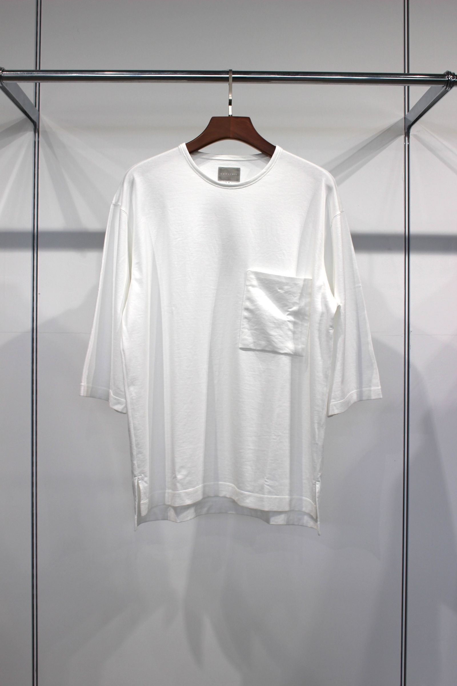 COMPACT FRENCH TERRY Q/S TEE | WHITE | カットソー
