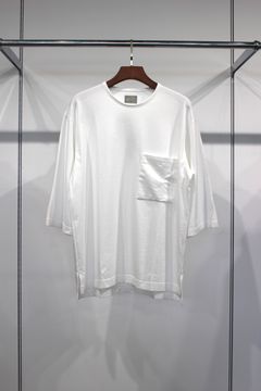 COMPACT FRENCH TERRY Q/S TEE | WHITE | カットソー