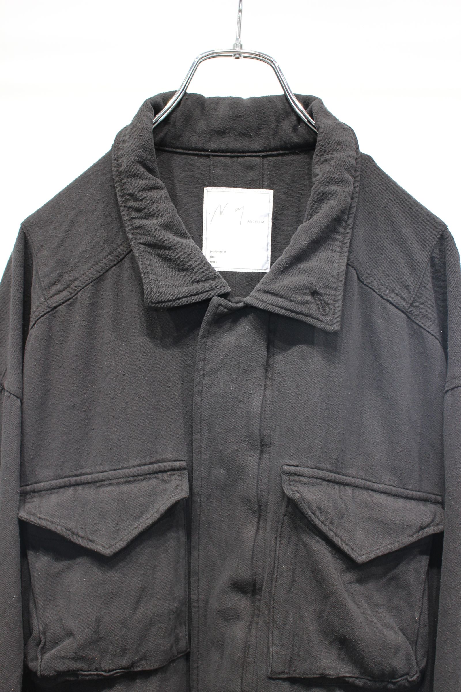 [ラスト1点] SILK SUEDE FIELD JACKET | BLACK | フィールドジャケット