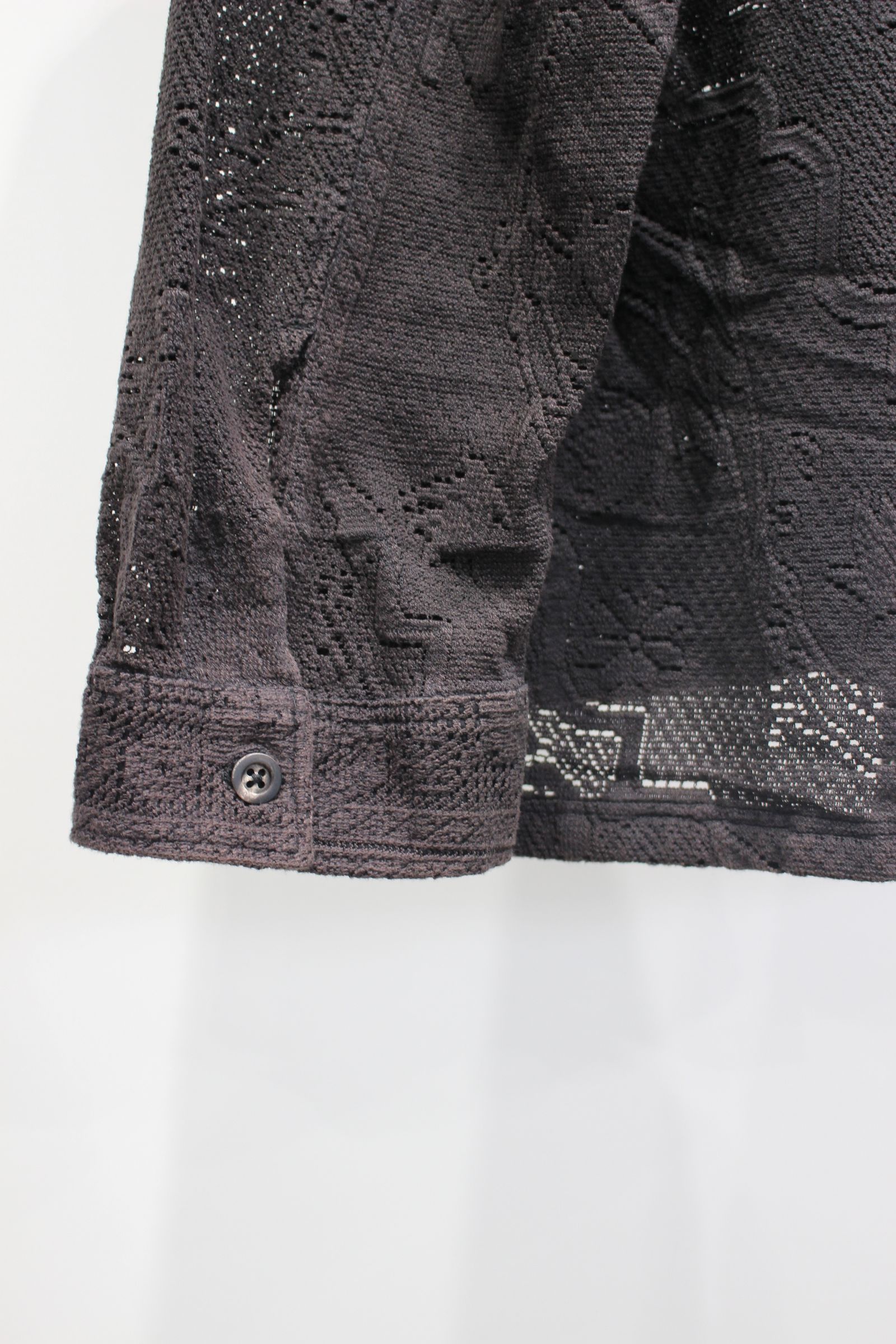 AGING LACE WORK SHIRT | BLACK | シャツ