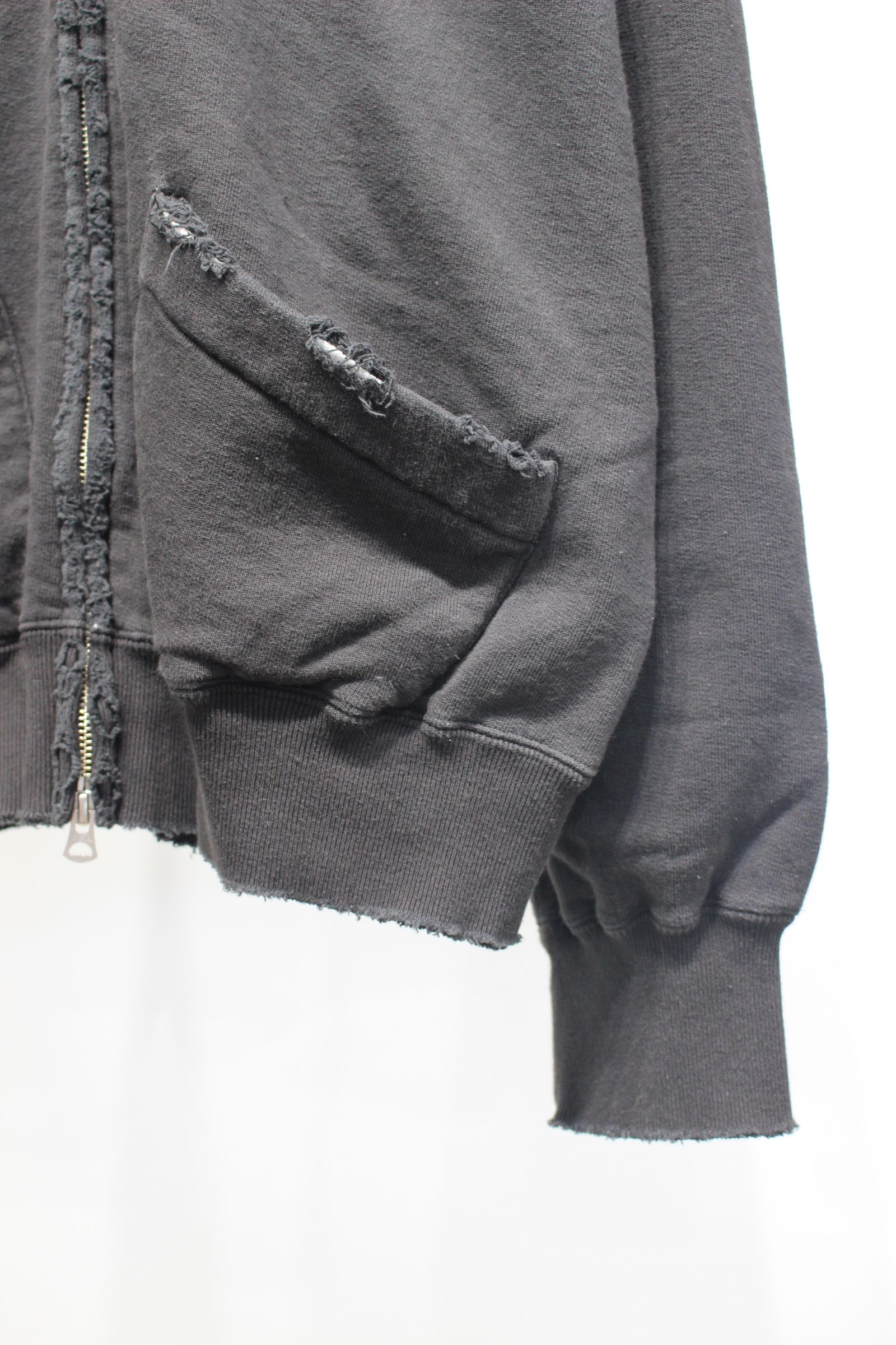 ZIP UP HOODIE | BLACK | ジップフーディー