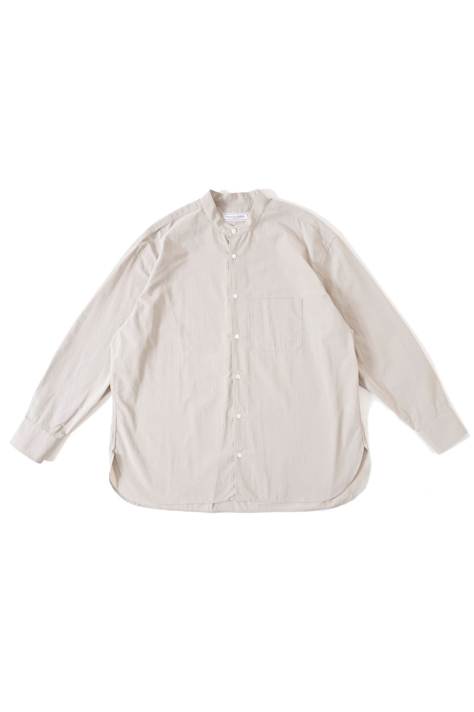 UNIVERSAL PRODUCTS - SEERSUCKER BAND COLLAR SHIRT/シャツ | NapsNote