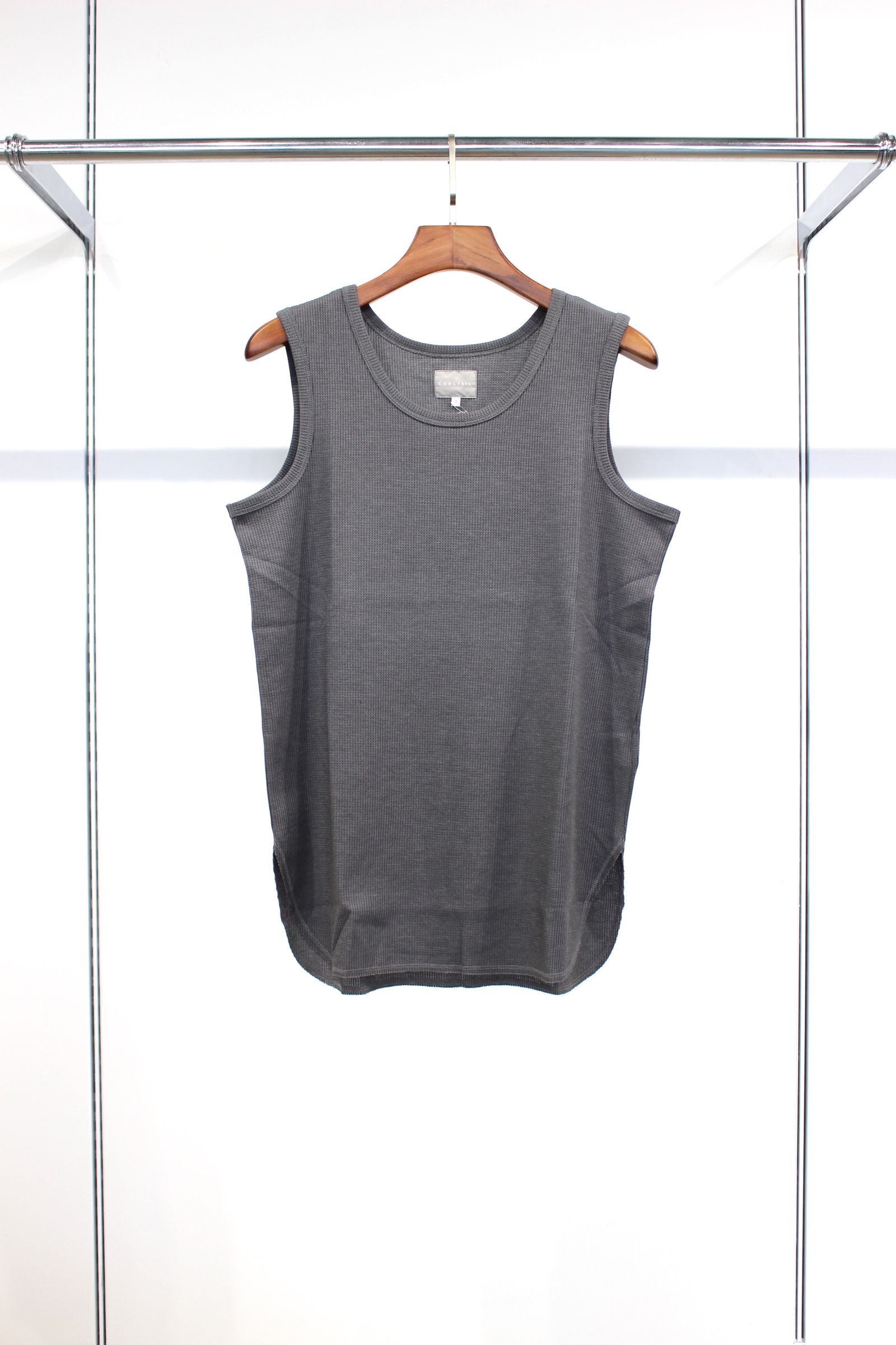 RECYCLED WAFFLE TANK/GRAY