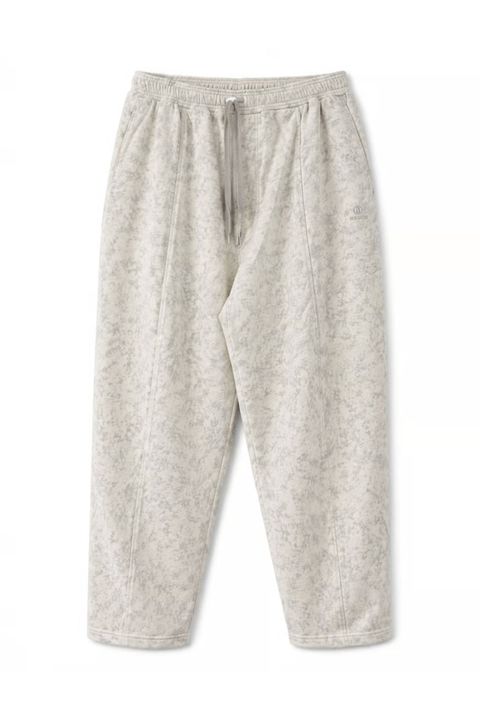 Batik-Dyed Layered Tuck Crescent Sweatpants | OATMEAL | タックスウェットパンツ