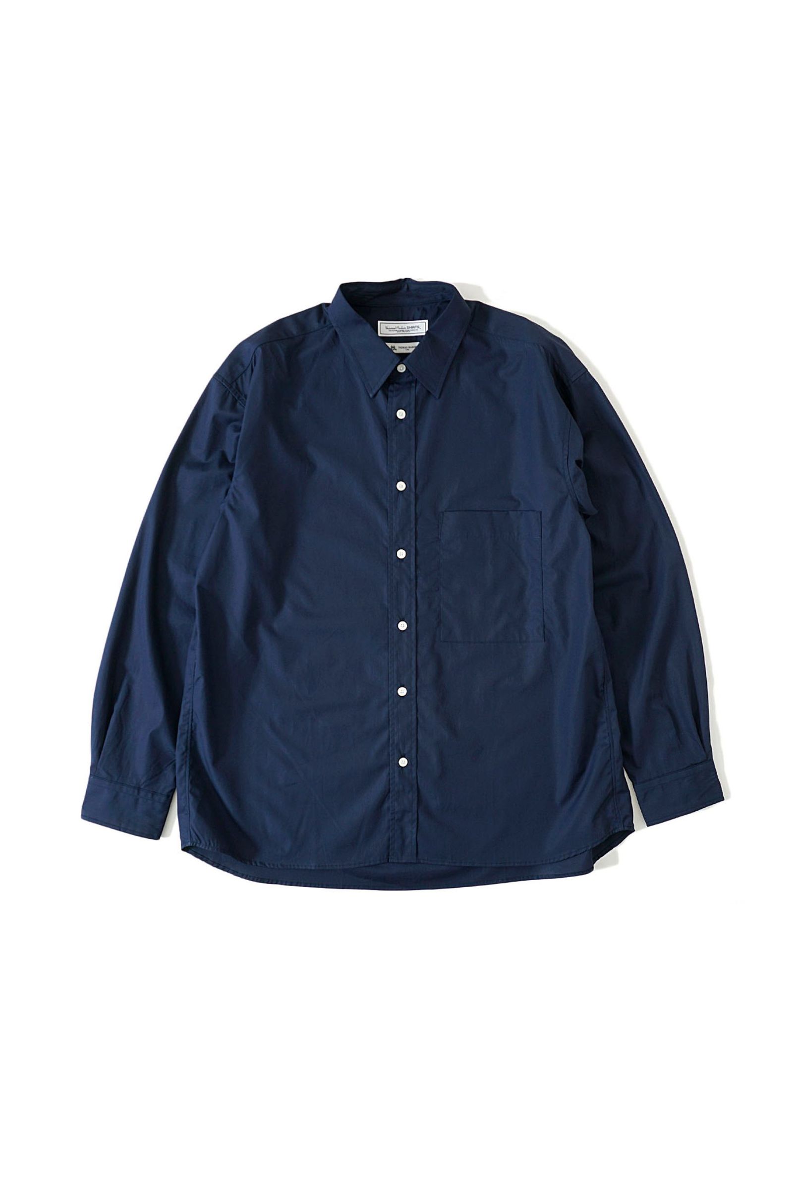 UNIVERSAL PRODUCTS - T.M. REGULAR COLLAR L/S SHIRT/NAVY | NapsNote