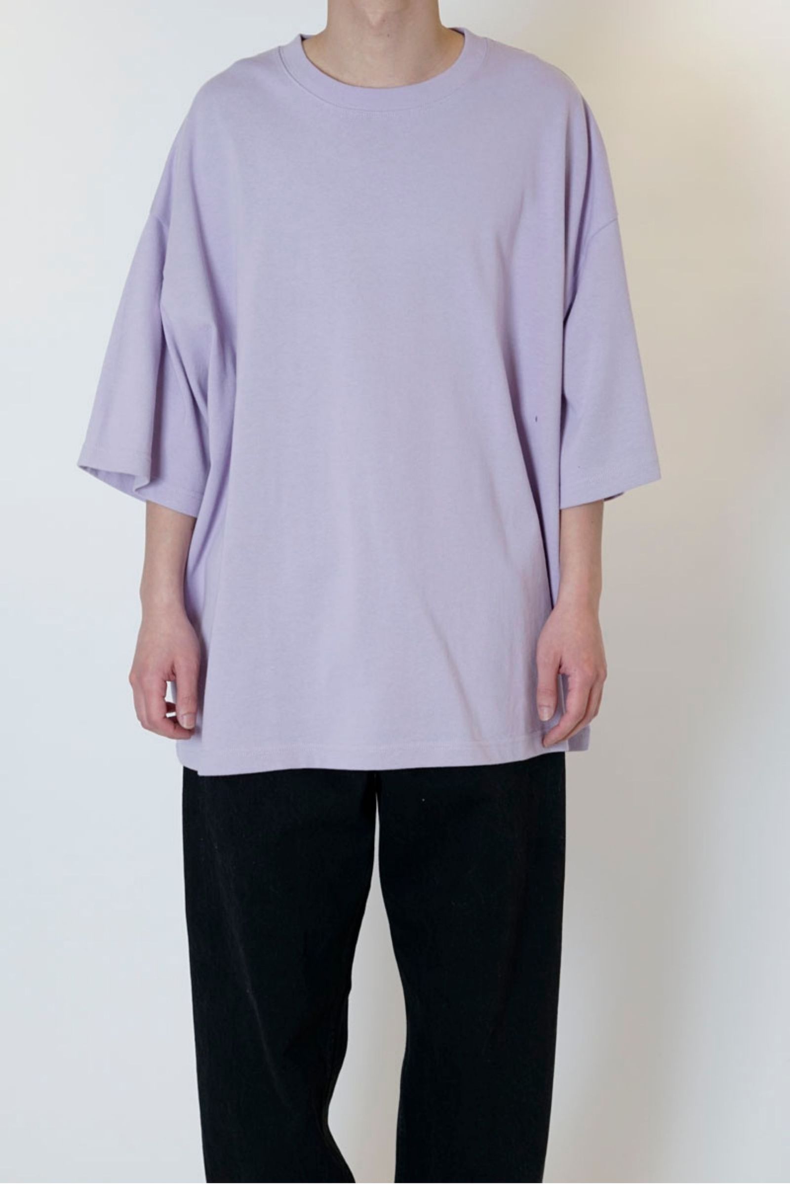 WIDE S/S TEE/LAVENDER