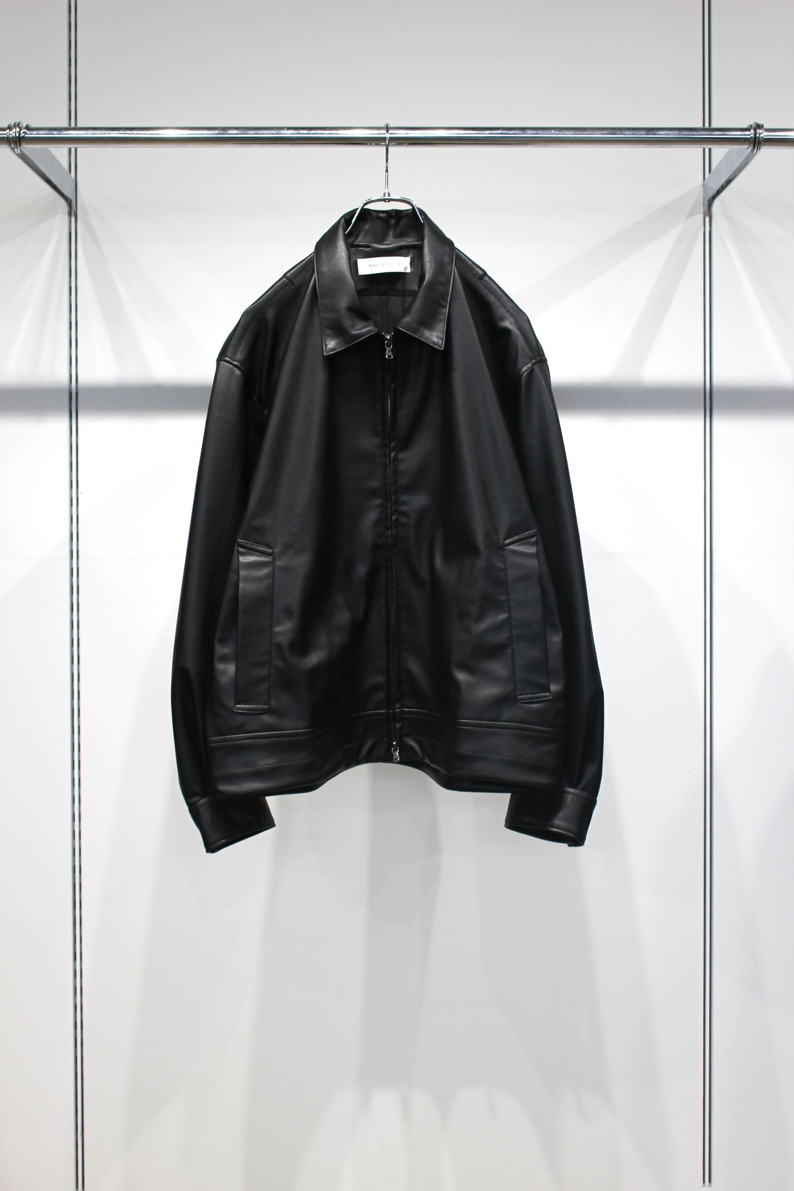 JENS SHORT BLOUSON "vegan leather" | BLACK | ブルゾン