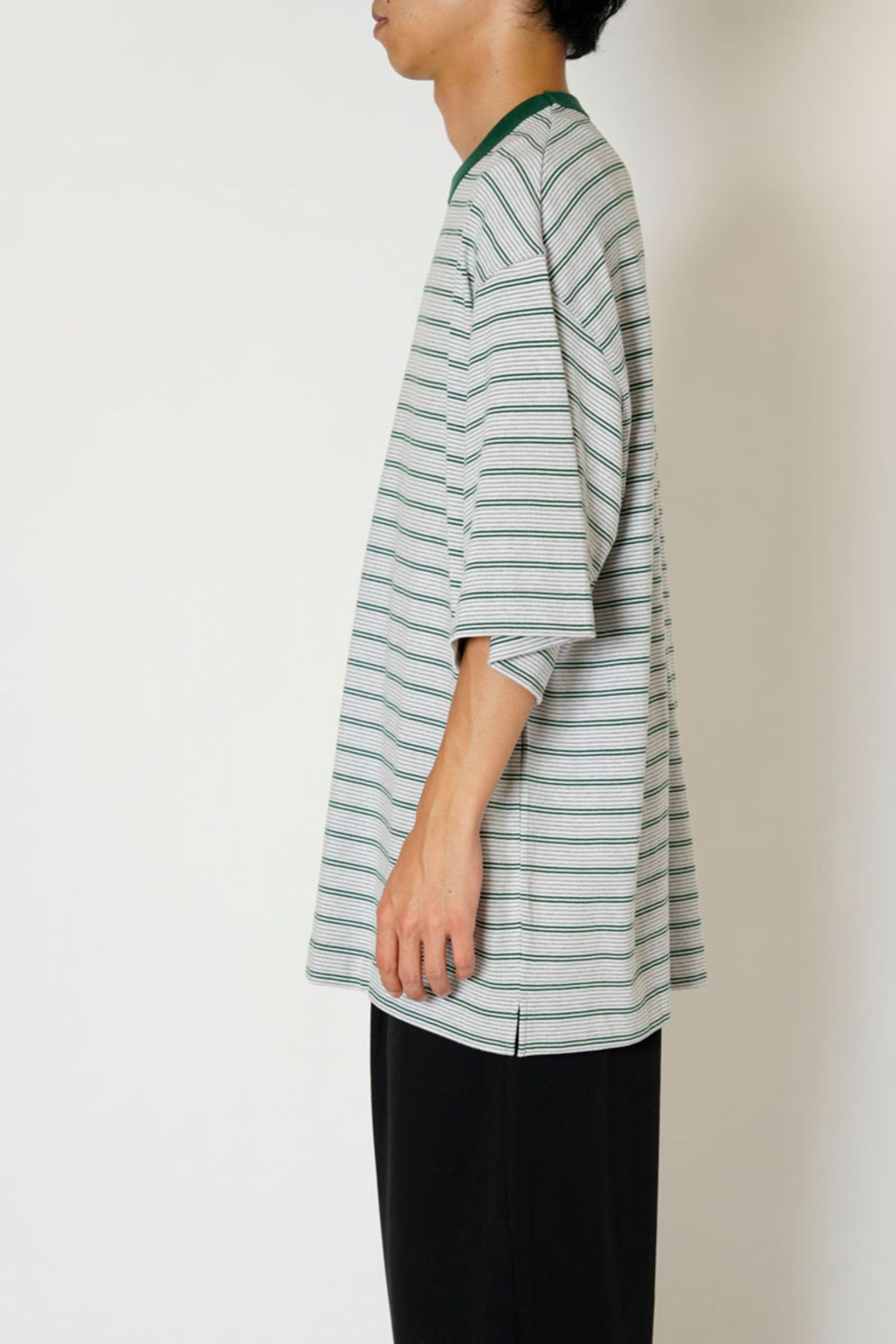 PMULTI BORDER S/S T-SHIRT/GREEN
