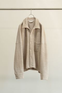 CUT STRIPE SHIRT | BEIGE | シャツ