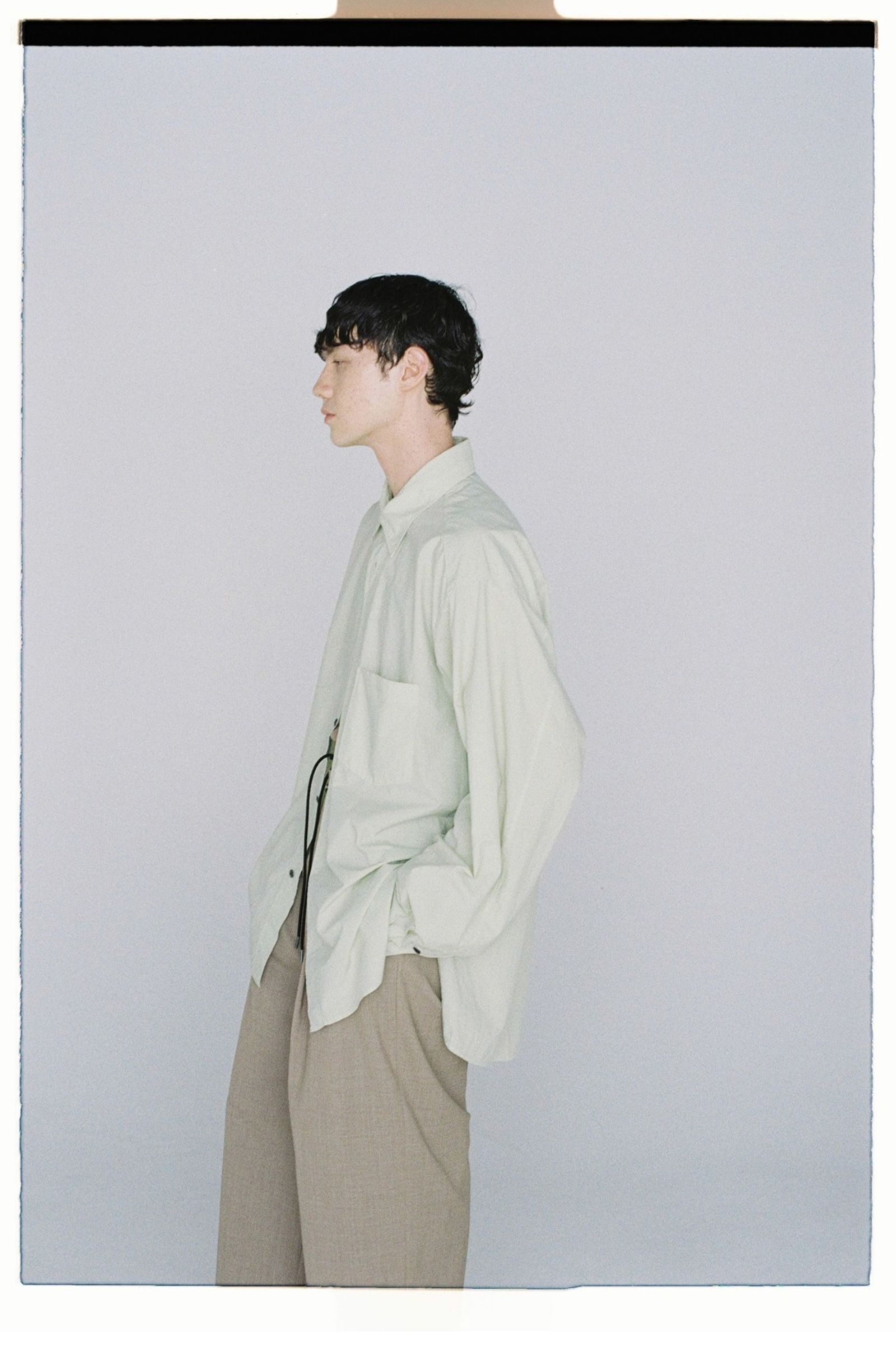 ANCELLM - WRINKLES OVERSIZED LS SHIRT/PISTACHIO | NapsNote