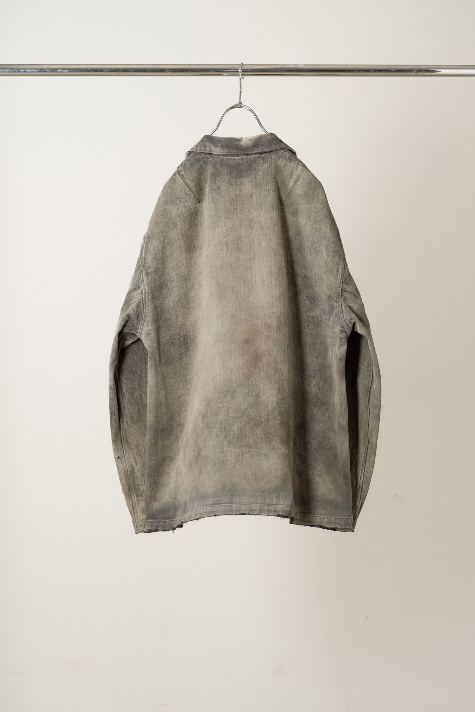 HERRINGBONE WORK SHIRT | BLACK | ワークシャツ