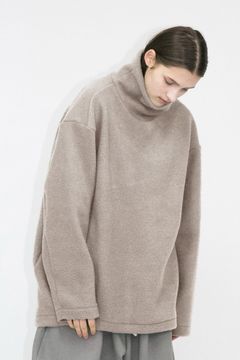 PILE NAPPING BRUSHED HIGH-NECKED/ハイネックトレーナー