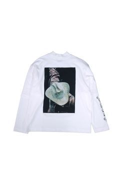 PATCH LAYERED MOC NECK L/S T-SHIRT/カットソー