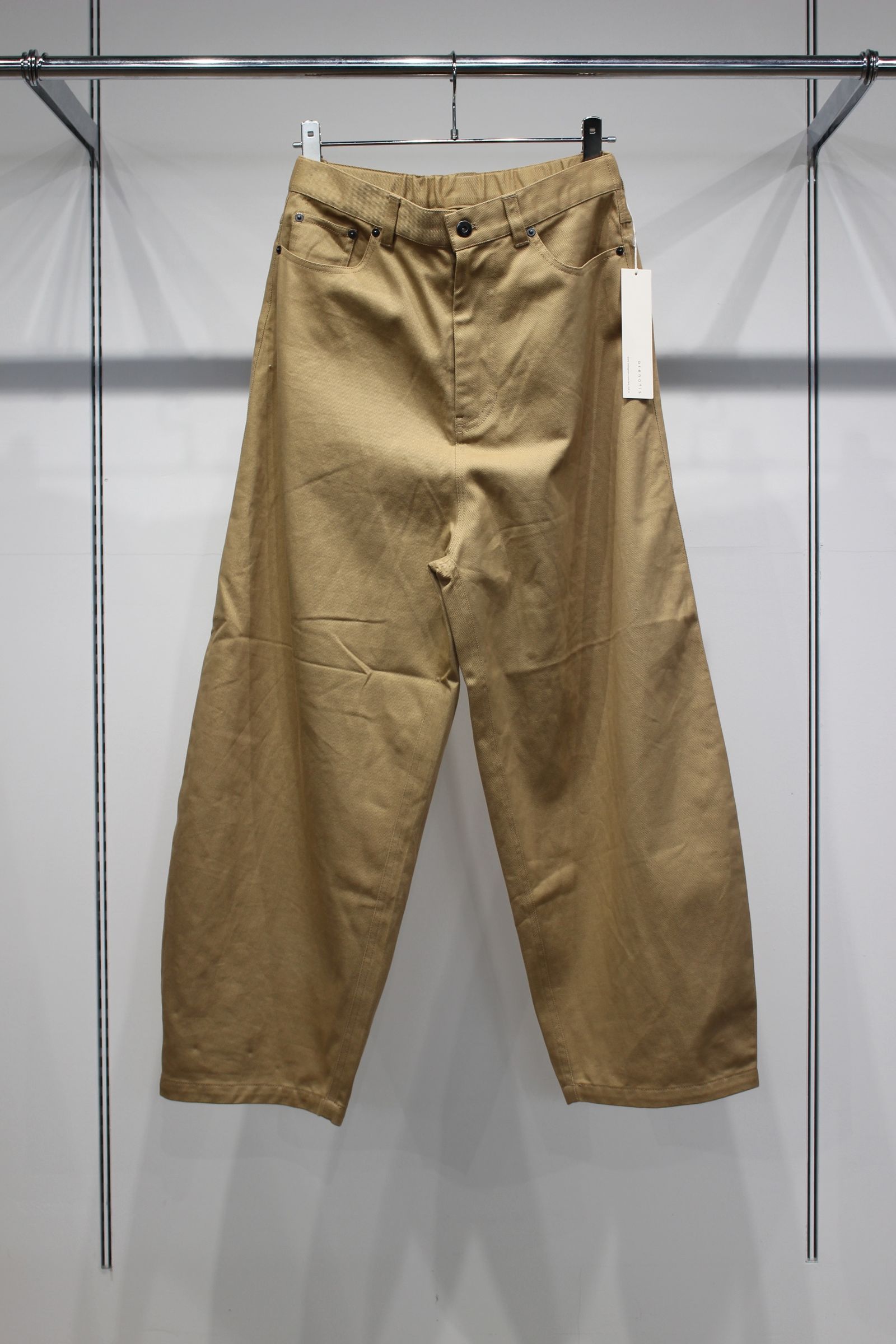 Clear Twill Crescent Wide 5-Pocket Trousers | BEIGE | 5ポケットパンツ