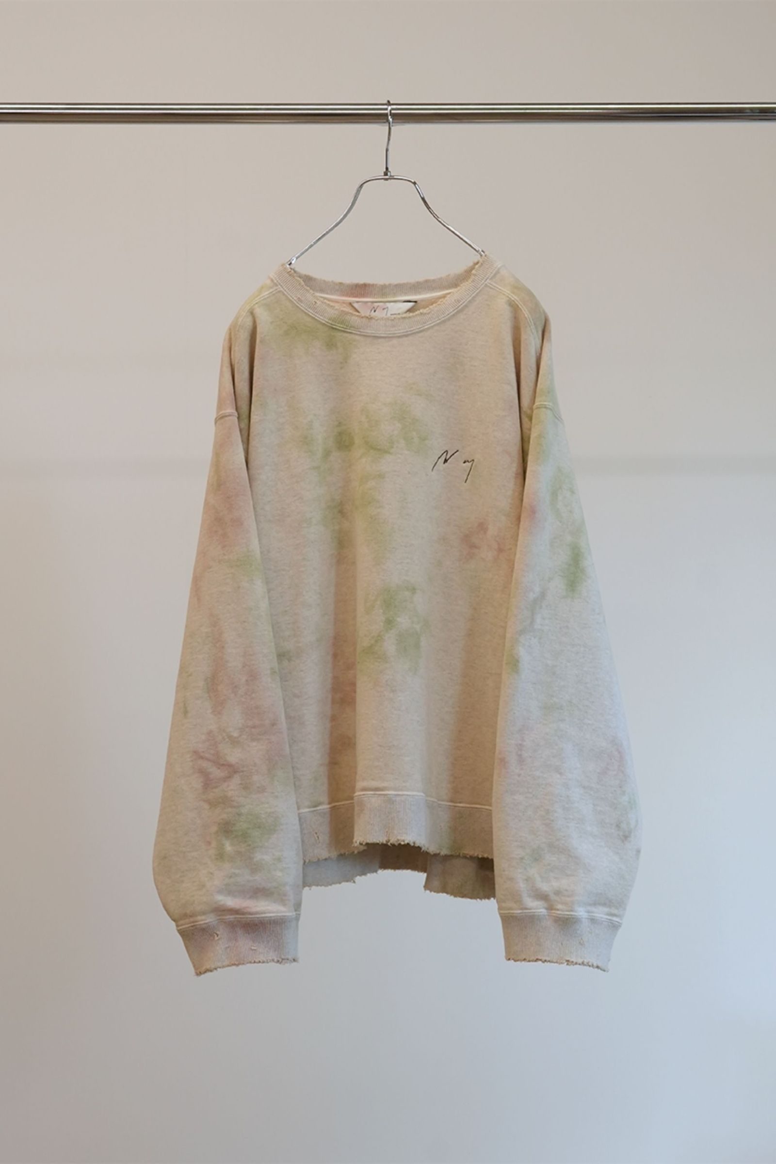 MARBLING SWEAT SHIRT | GREEN | スウェット