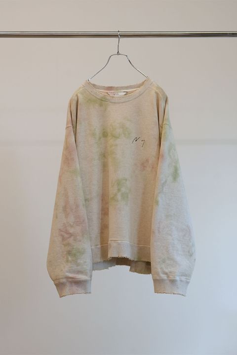 MARBLING SWEAT SHIRT | GREEN | スウェット