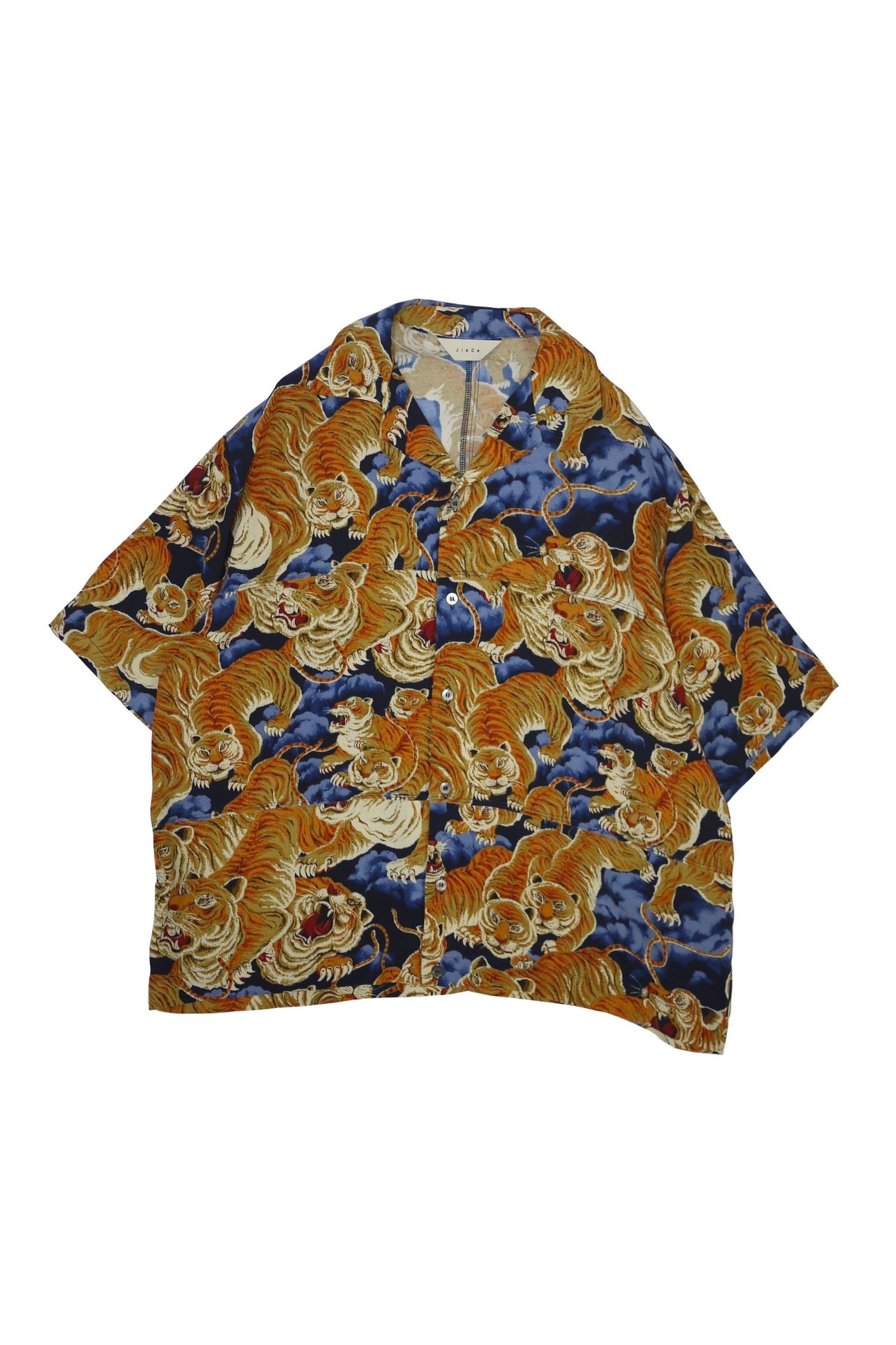 世界的に TIGER HUNDRED - JieDa PANEL S/S/タイガーパネルシャツ SHIRT トップス