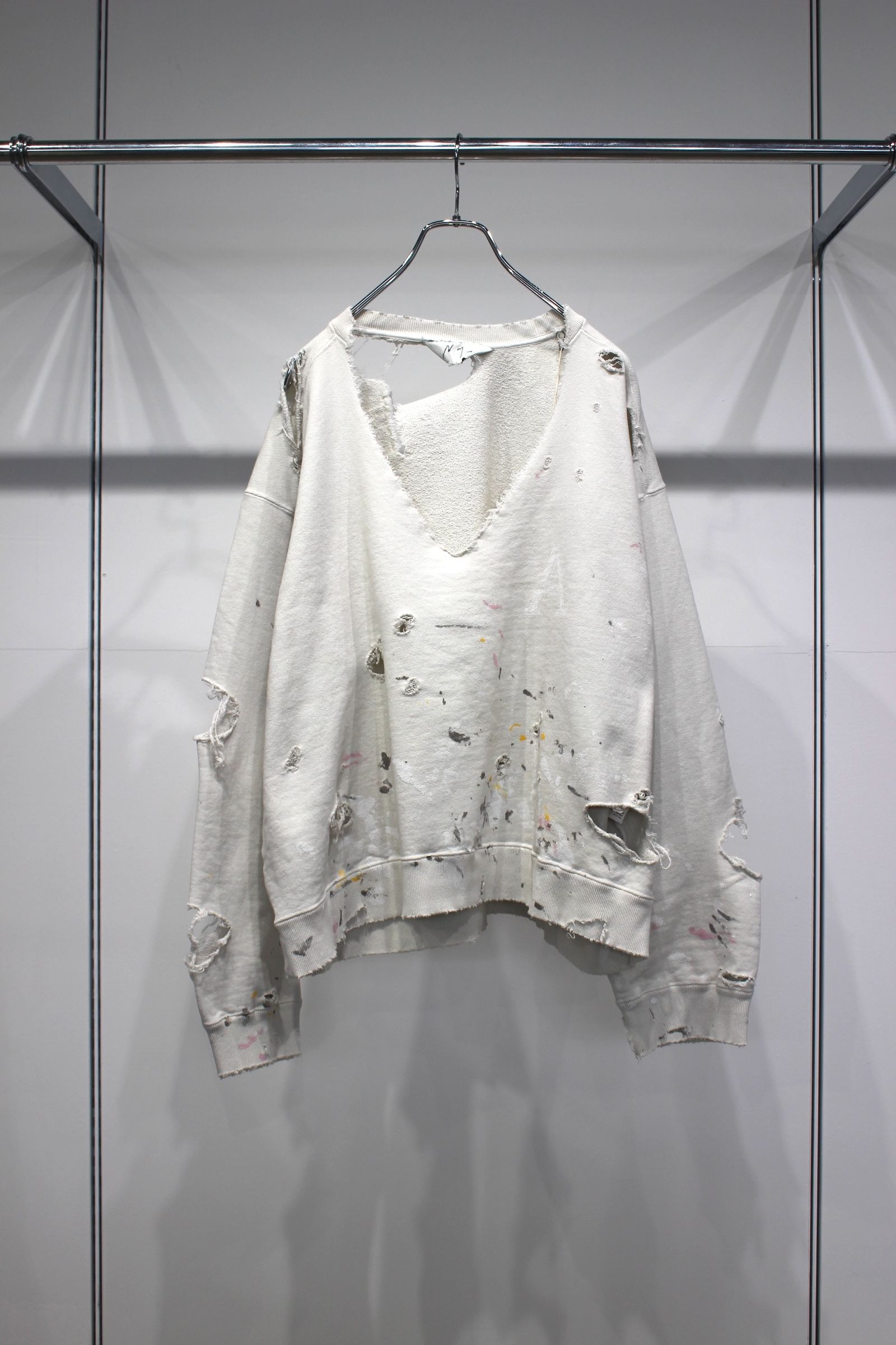 トップス 25ss HARD CRASH SWEAT SHIRT(OFF WHITE) HARD CRASH SWEAT SHIRT(OFF WHITE) – ANCELLM