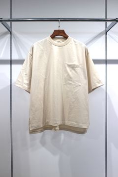 LONG STAPLE AUSTRALIAN COTTON HYPER BIG T-SHIRT/L.BEIGE