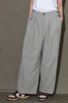 ACTIVE CORDUROY SIDE BELT WIDE PANTS | BEIGE | パンツ