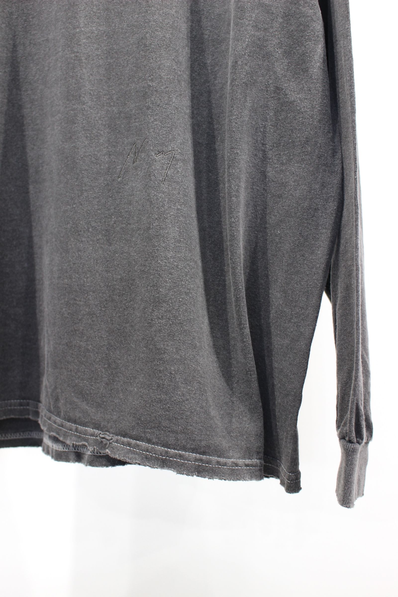 I'm not there DYED LS T-SHIRT（刺繍+プリント） | BLACK | カットソー