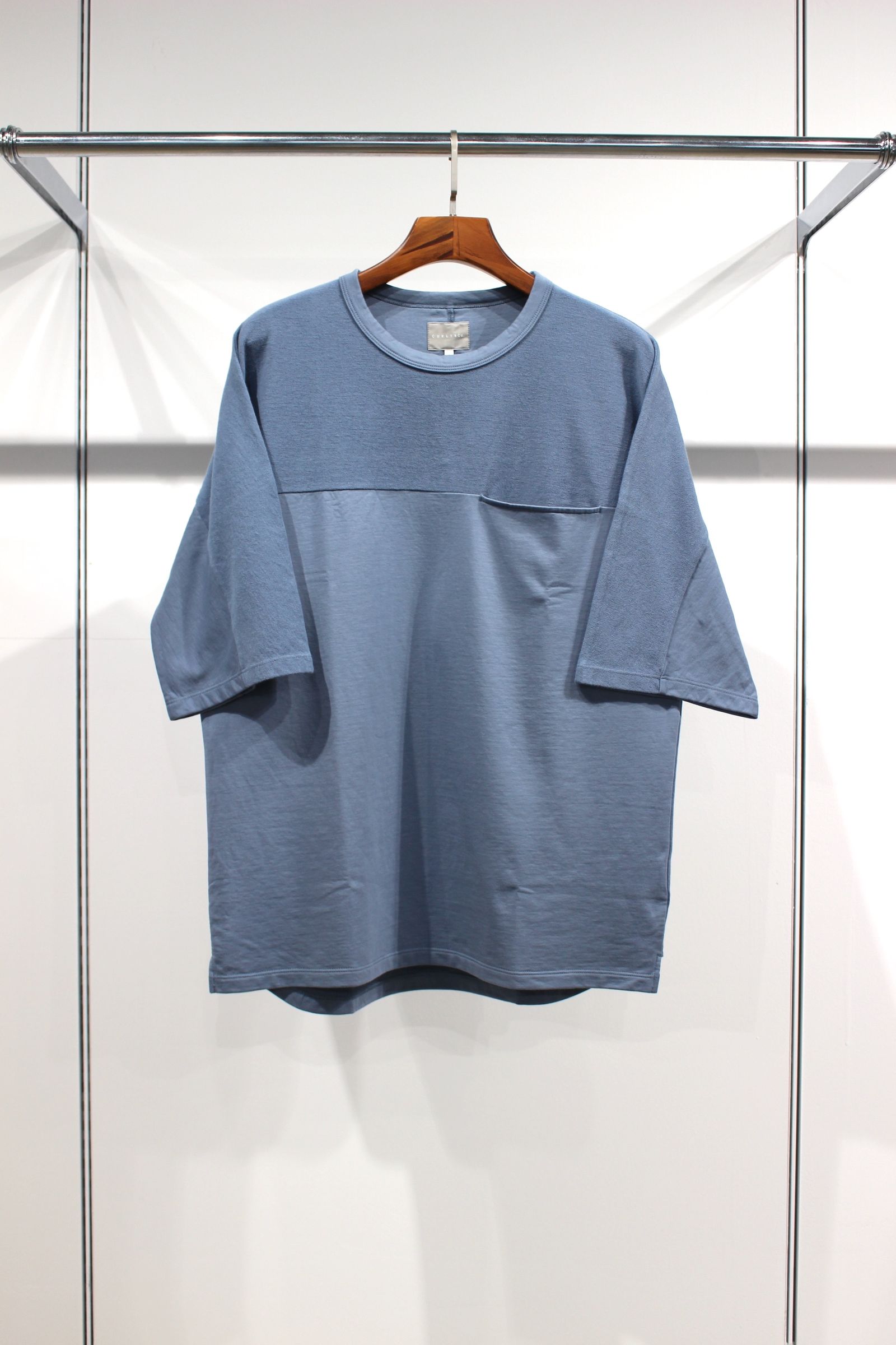 HIGH GAUGE FRENCH TERRY S/S TEE/TRANQUIL BLUE