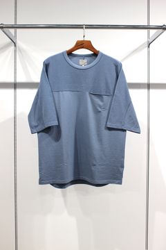 HIGH GAUGE FRENCH TERRY S/S TEE/TRANQUIL BLUE