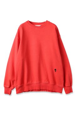 J LOGO DAMEGE SWEAT CREW | RED | スウェット