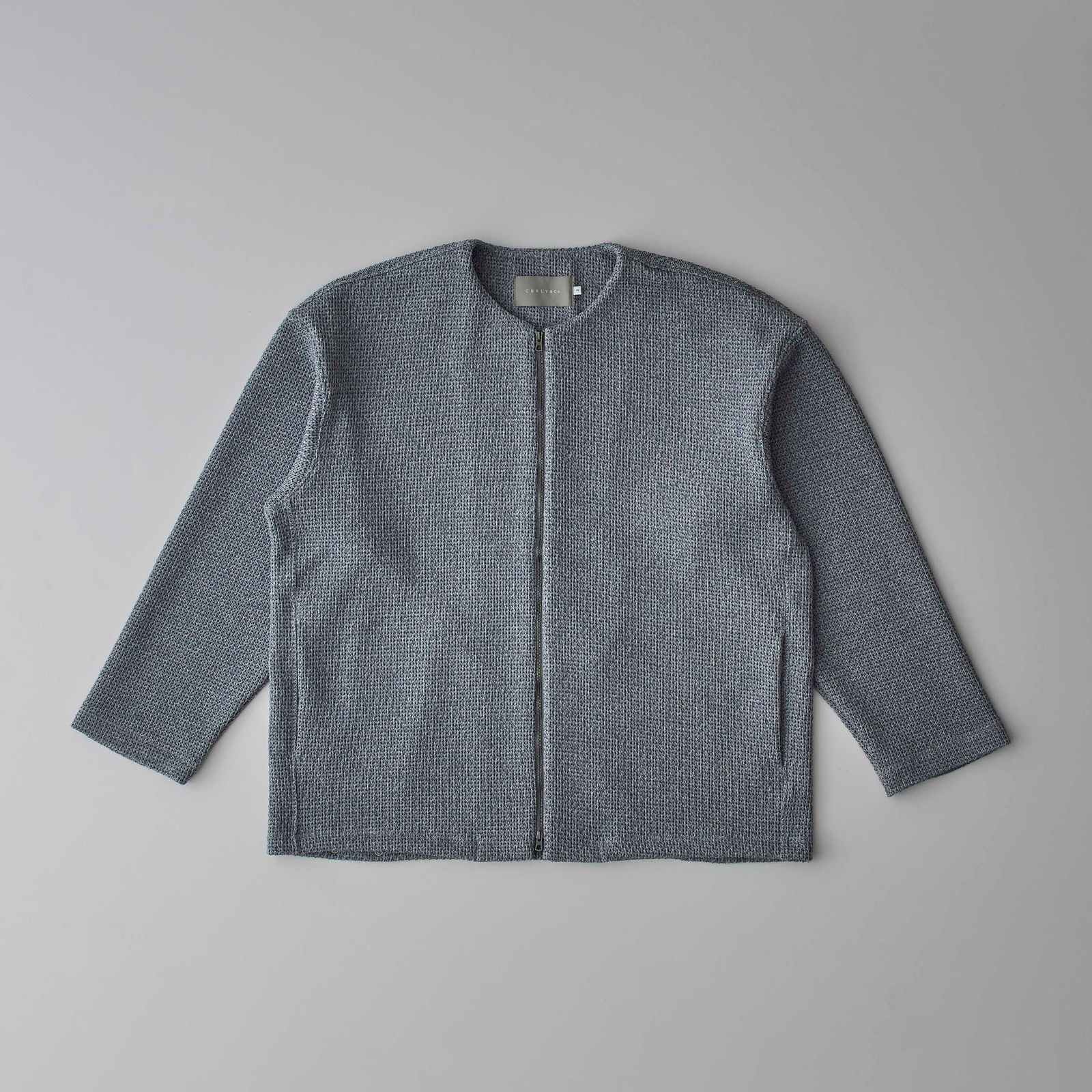CURLY&Co. - [ラスト1点] HONEYCOMB KNIT ZIP-UP CARDIGAN