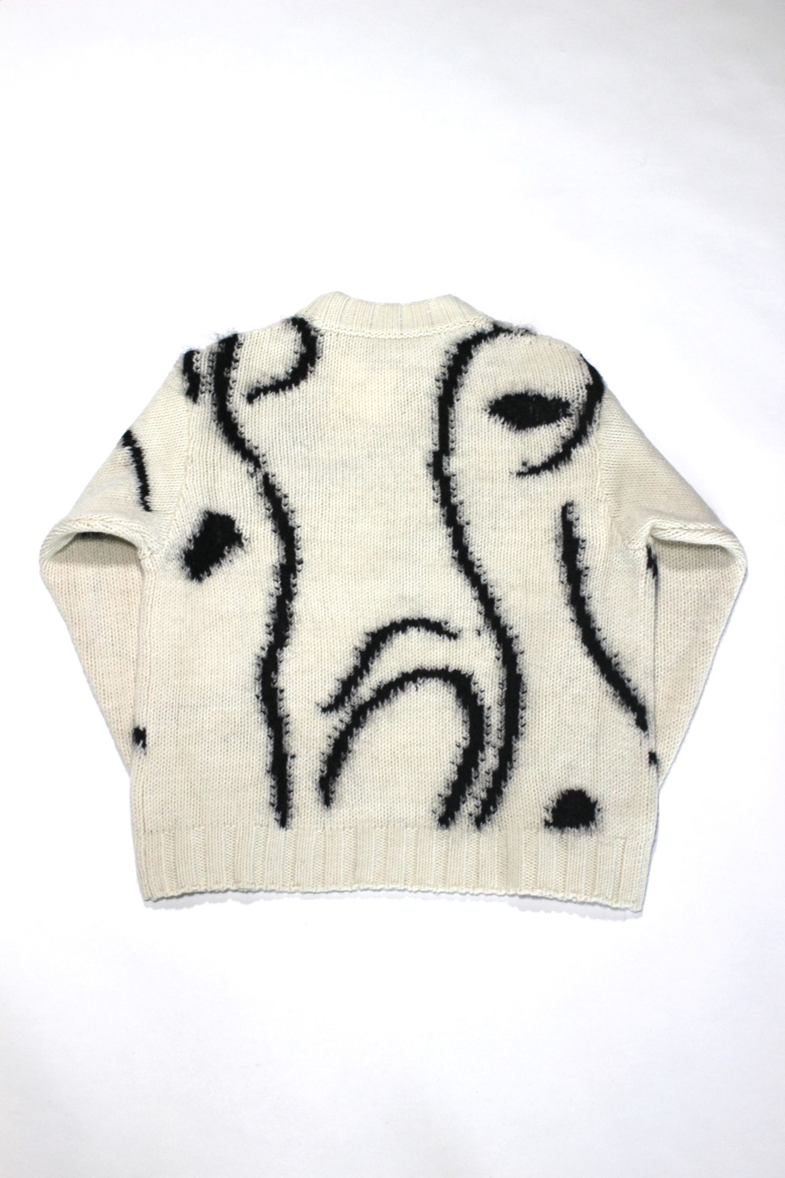 saby - INTARSIA C/N KNIT - Hand Drowing By Tsuchida Ayumi -/ニット