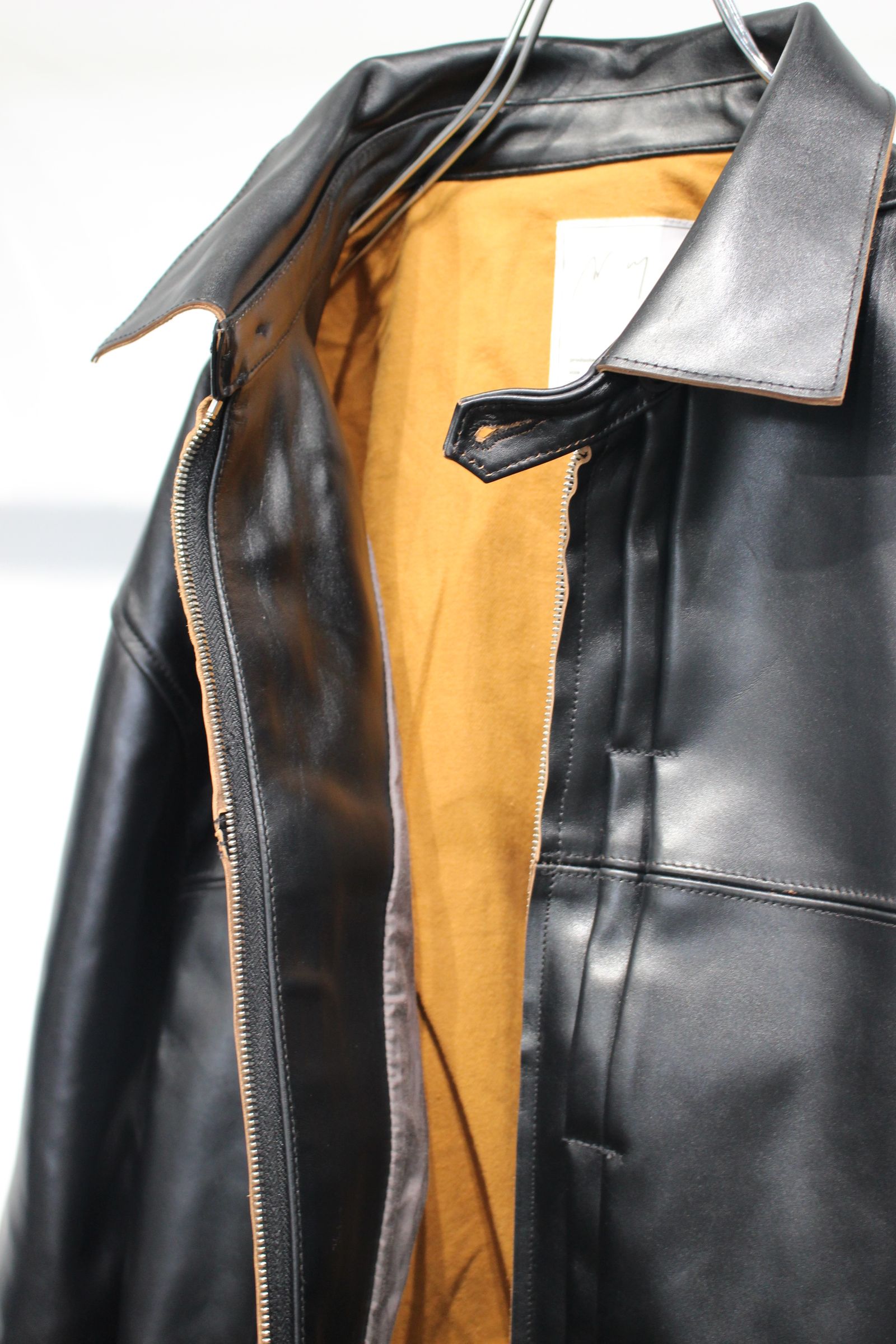 H.L TUCK JACKET | BLACK | レザージャケット