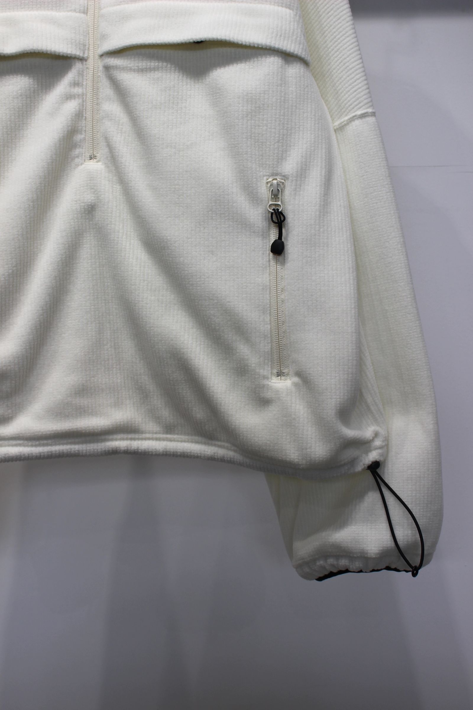 KIMONO ZIP FLEECE | WHITE | フリース