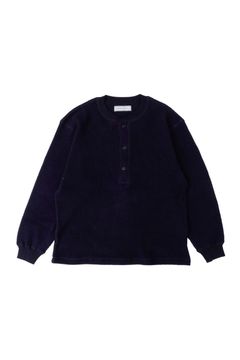 HENRY NECK L/S T-SHIRTS | NAVY | カットソー