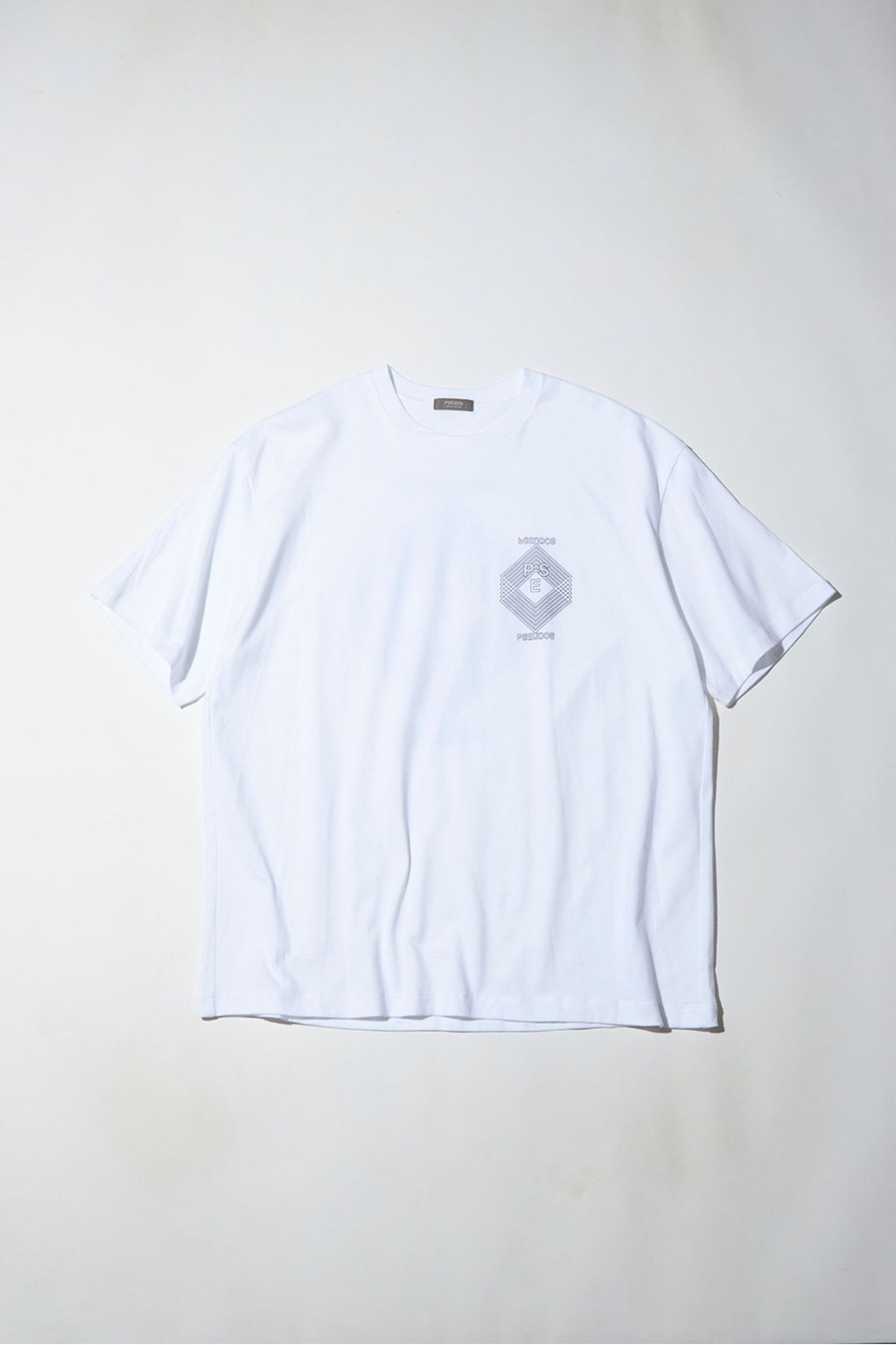 PRINTED CROSS NECK T-SHIRT SS -EFFECT-/プリントカットソー