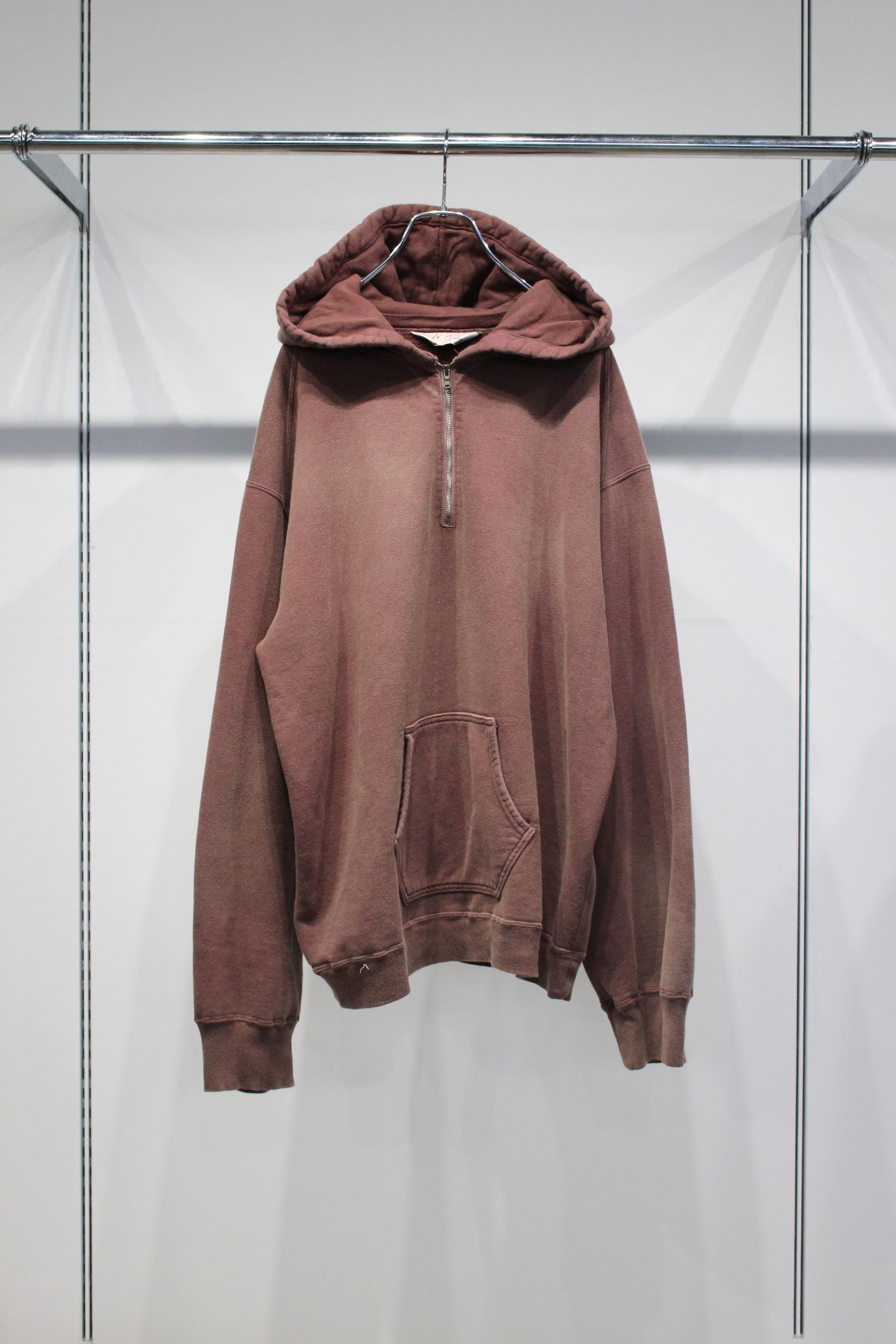 FLEECE-LINED SWEAT HOODIE | MARRON | フーディー
