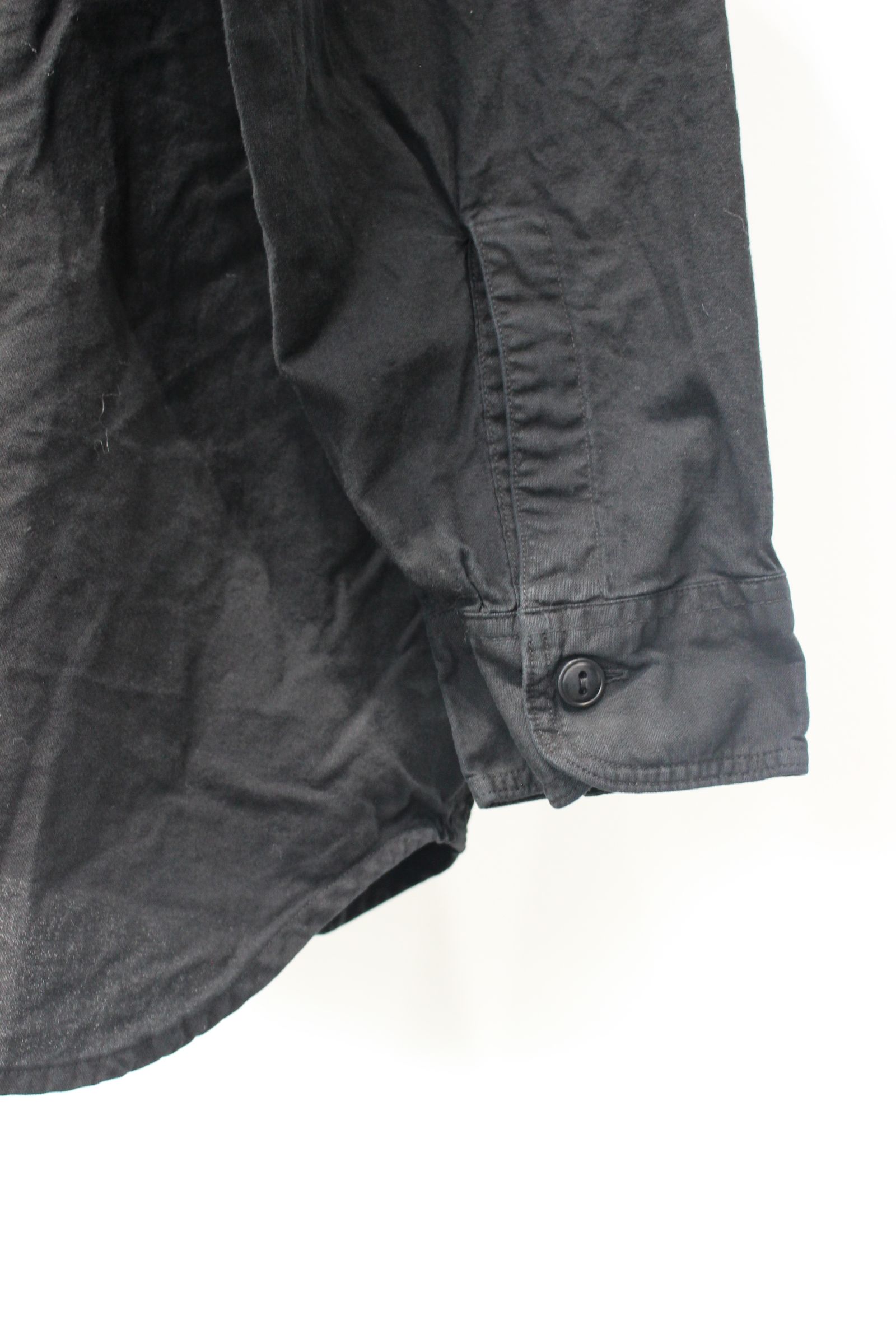 BLACK SURFAR GARMENT DYE HYPER BIG MIL WORK SHIRTS TYPE2 | BLACK | シャツ