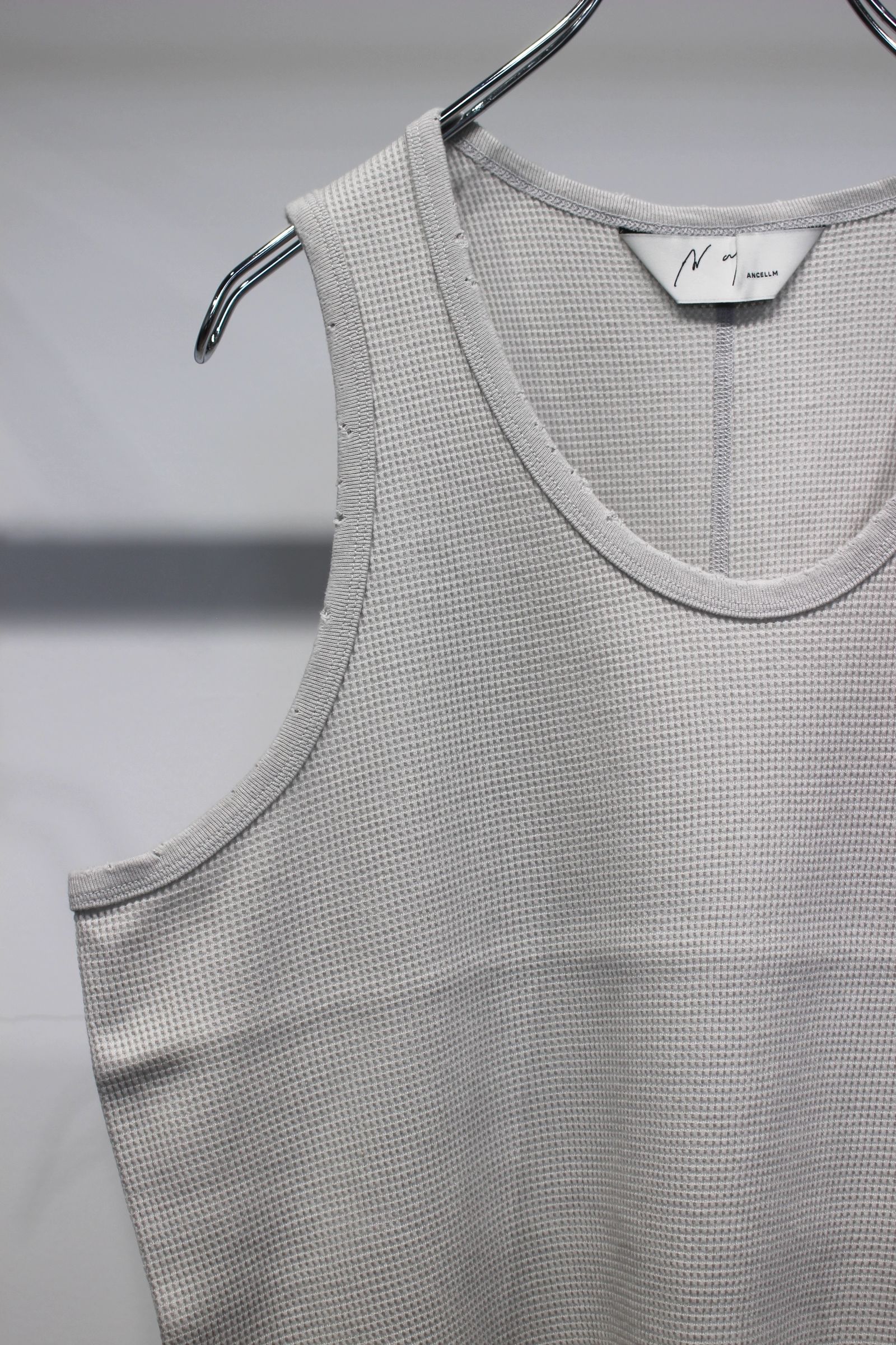 DAMAGE WAFFLE TANK | GREIGE | タンクトップ