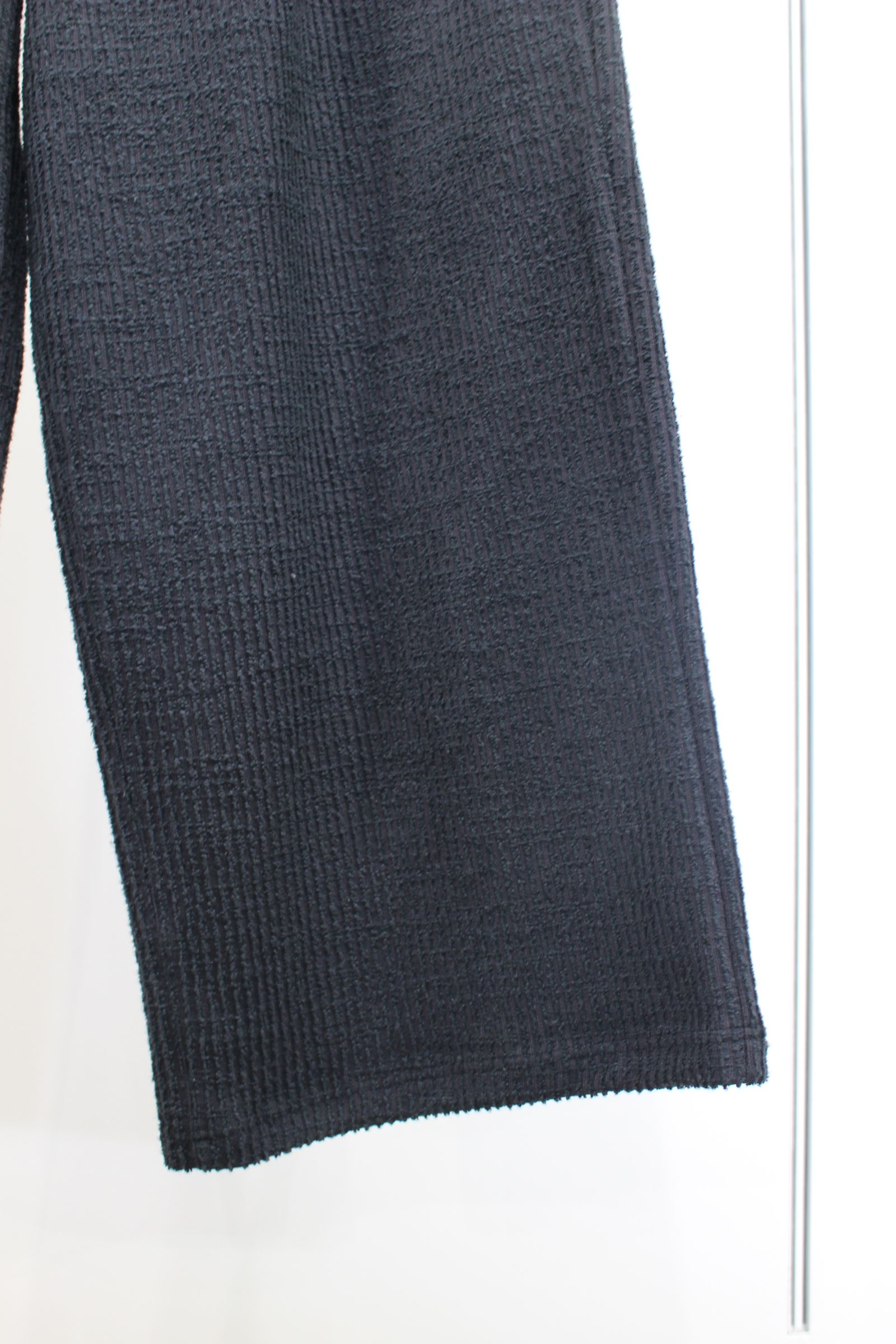 ANCELLM - CUT STRIPE EASY SLACKS | BLACK | スラックス | NapsNote ANCELLM - CUT STRIPE EASY SLACKS | BLACK | スラックス | NapsNote