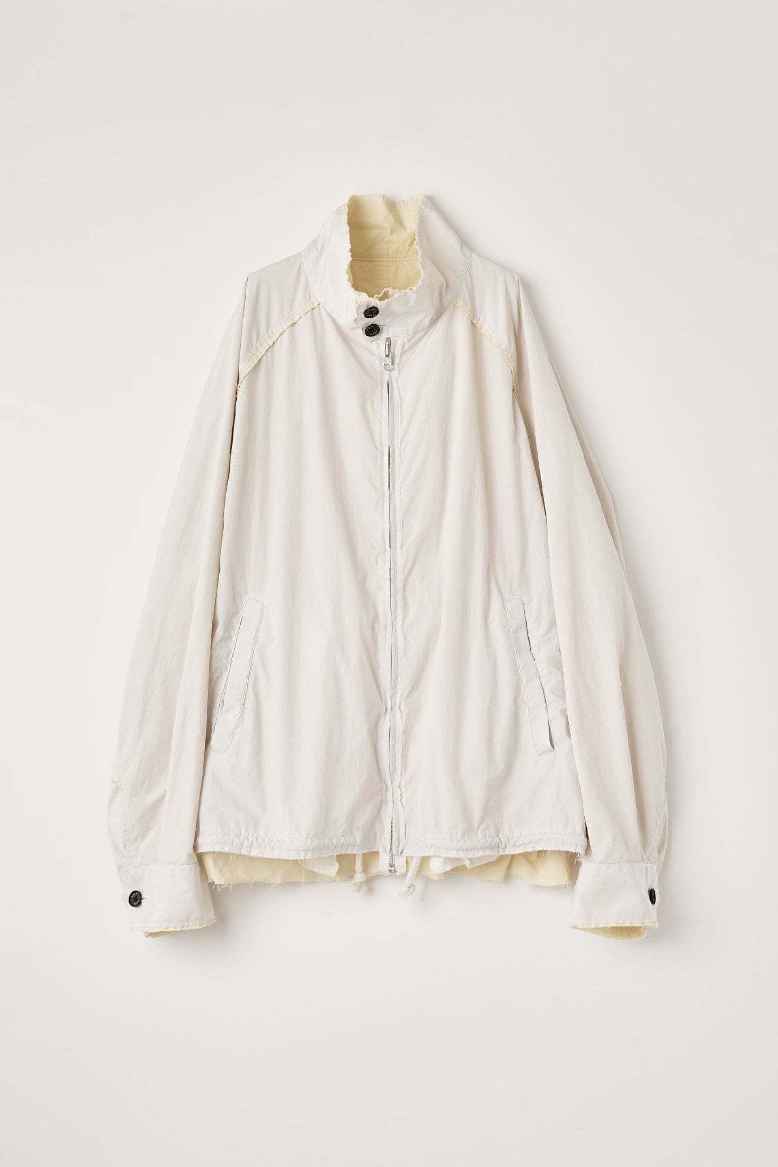 REVERSIBLE HARRINGTON JACKET : IRREGULAR INSIDE OUT | OFF - YELLOW | リバーシブルブルゾン