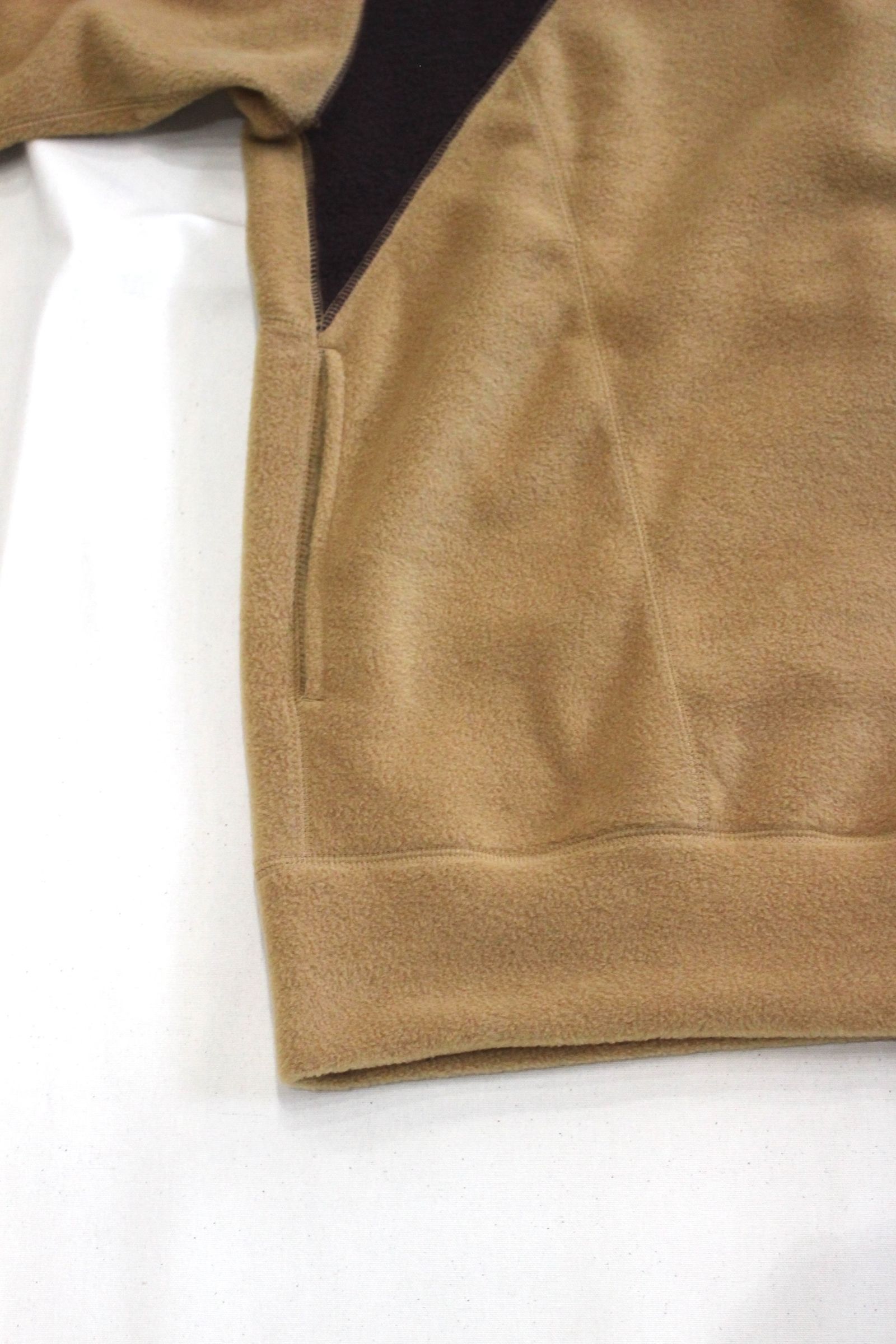 SWITCHING FLEECE HALF ZIP L/S | BEIGE | フリース