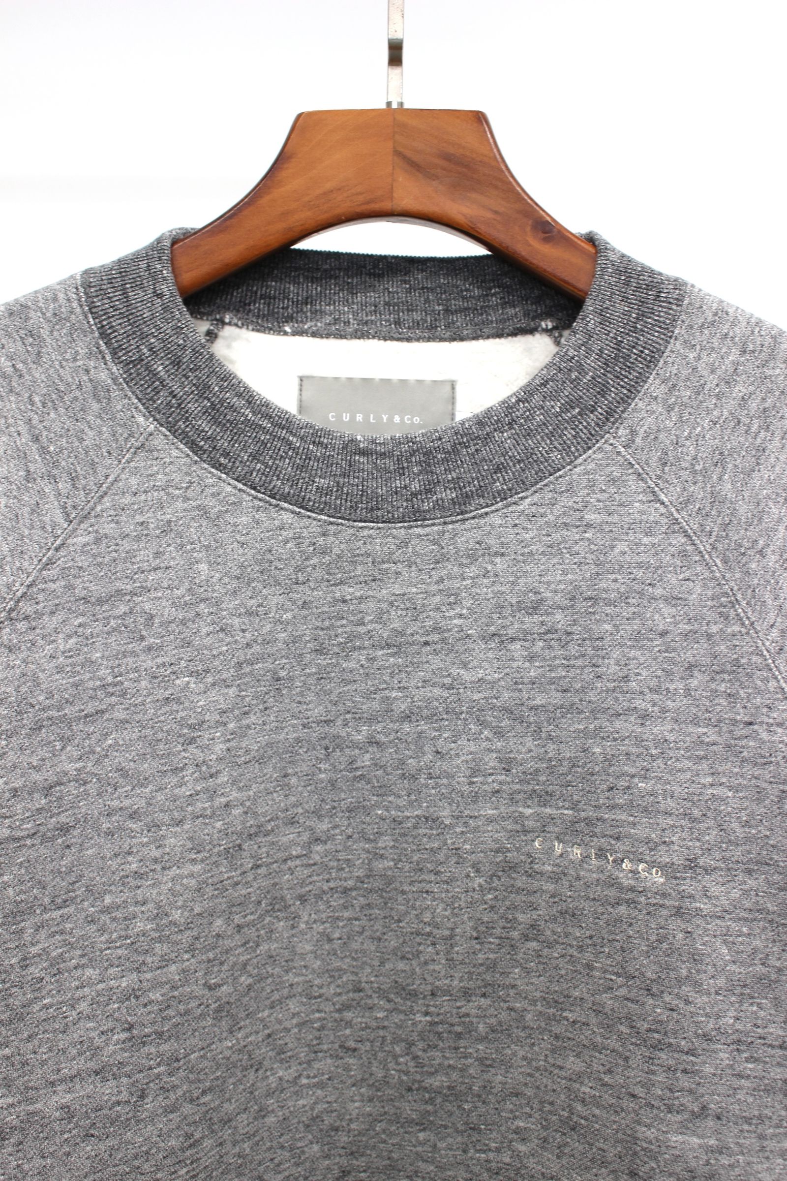 RAFFY HIGH-CREW NECK P/O -brushed- | CHARCOAL | スウェット