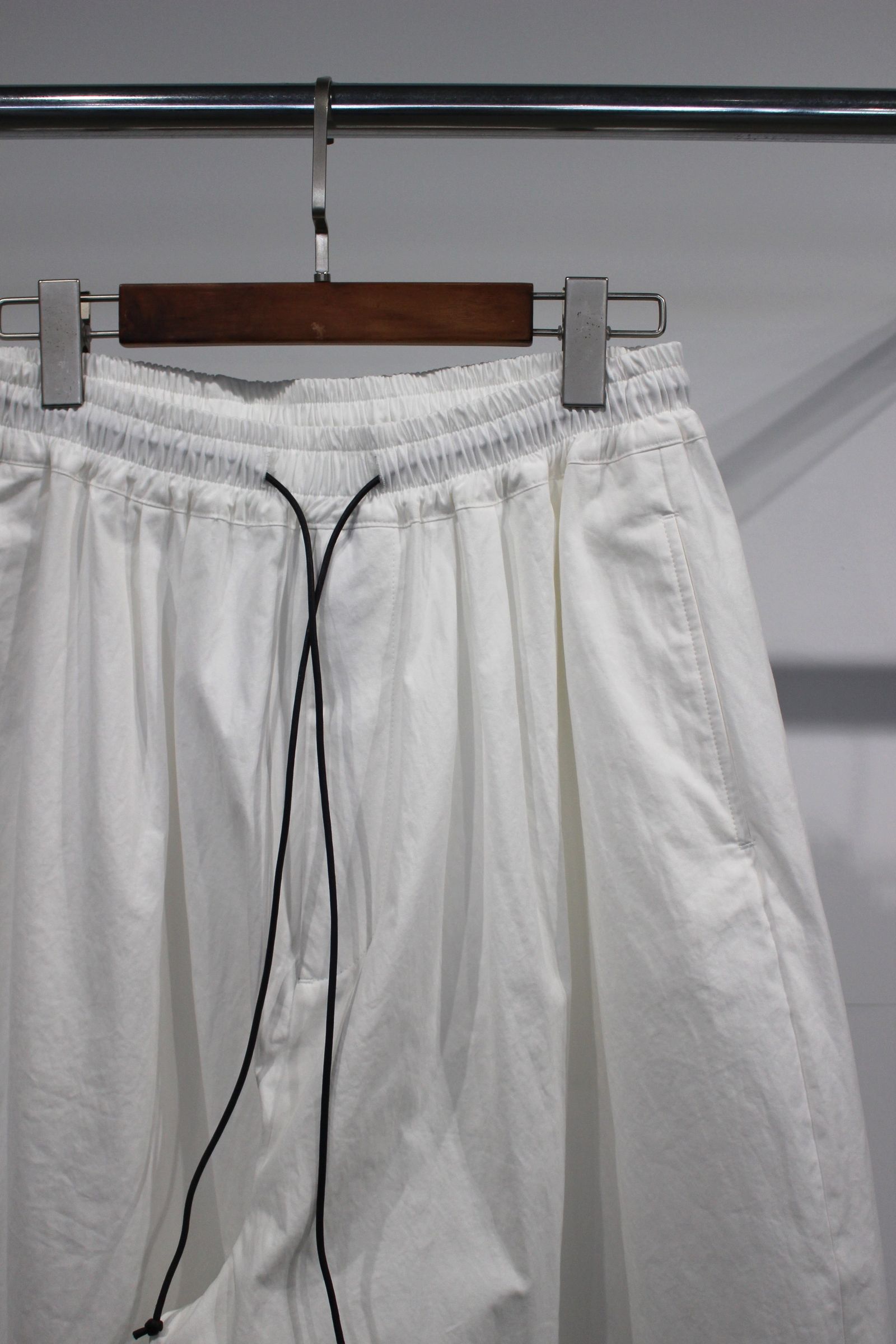 COTTON NYLON BIO PEACH WIDE EASY PANTS/ワイドイージーパンツ