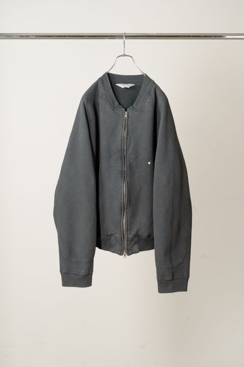 FLEECE-LINED SWEAT VERSITY SHIRT | BLACK | スウェット