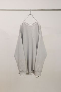 DAMAGE WAFFLE CREW LS | GREIGE | カットソー