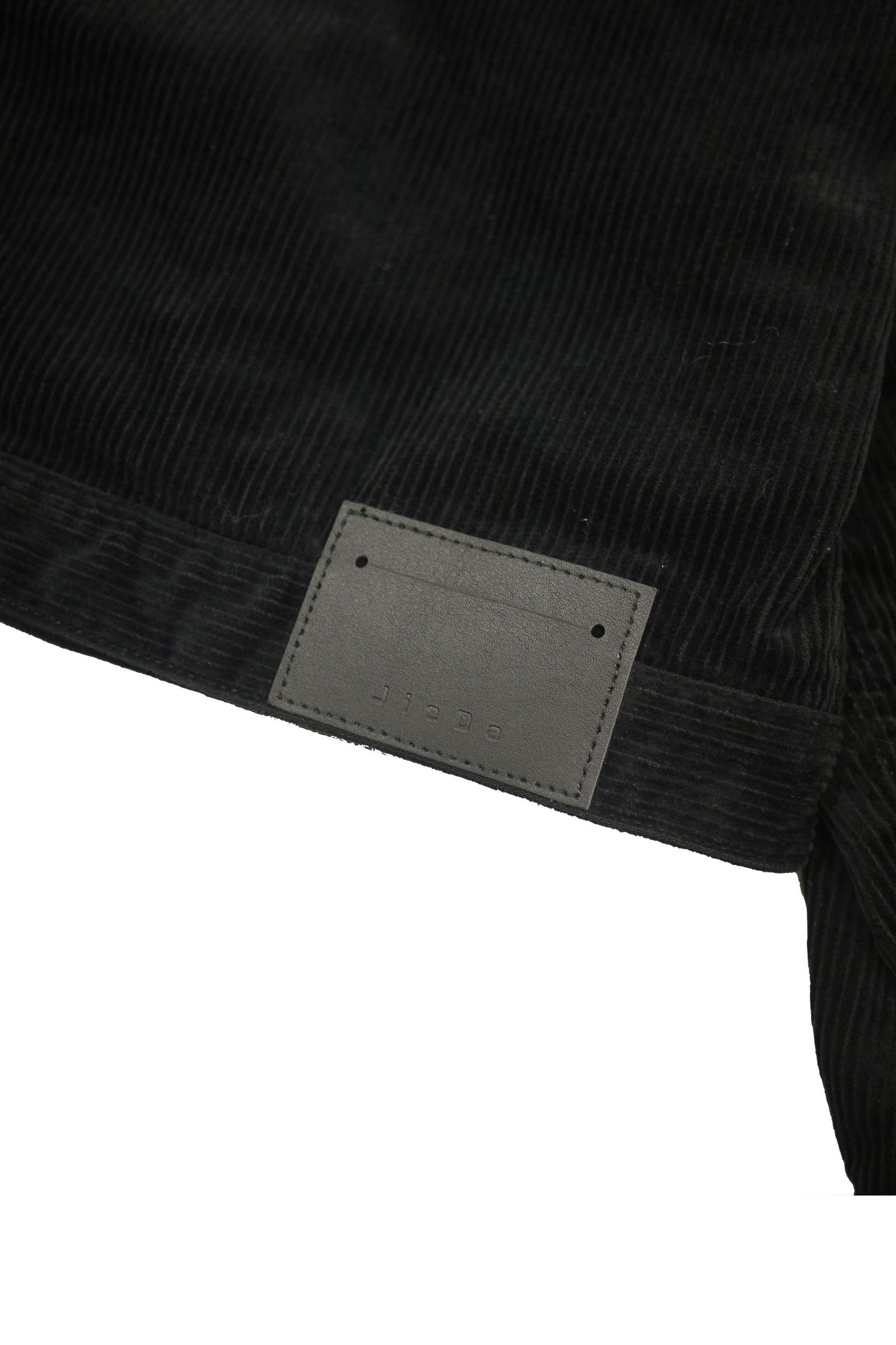 PANEL CORDUROY JACKET/BLACK