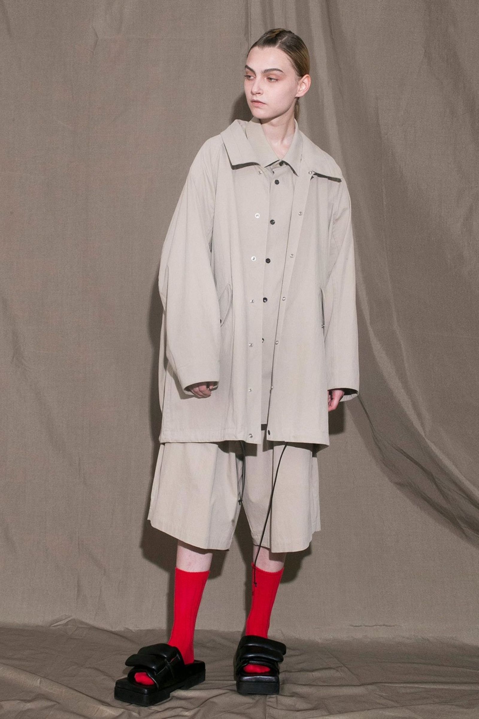 COTTON NYLON BIO HALF COAT/ハーフコート